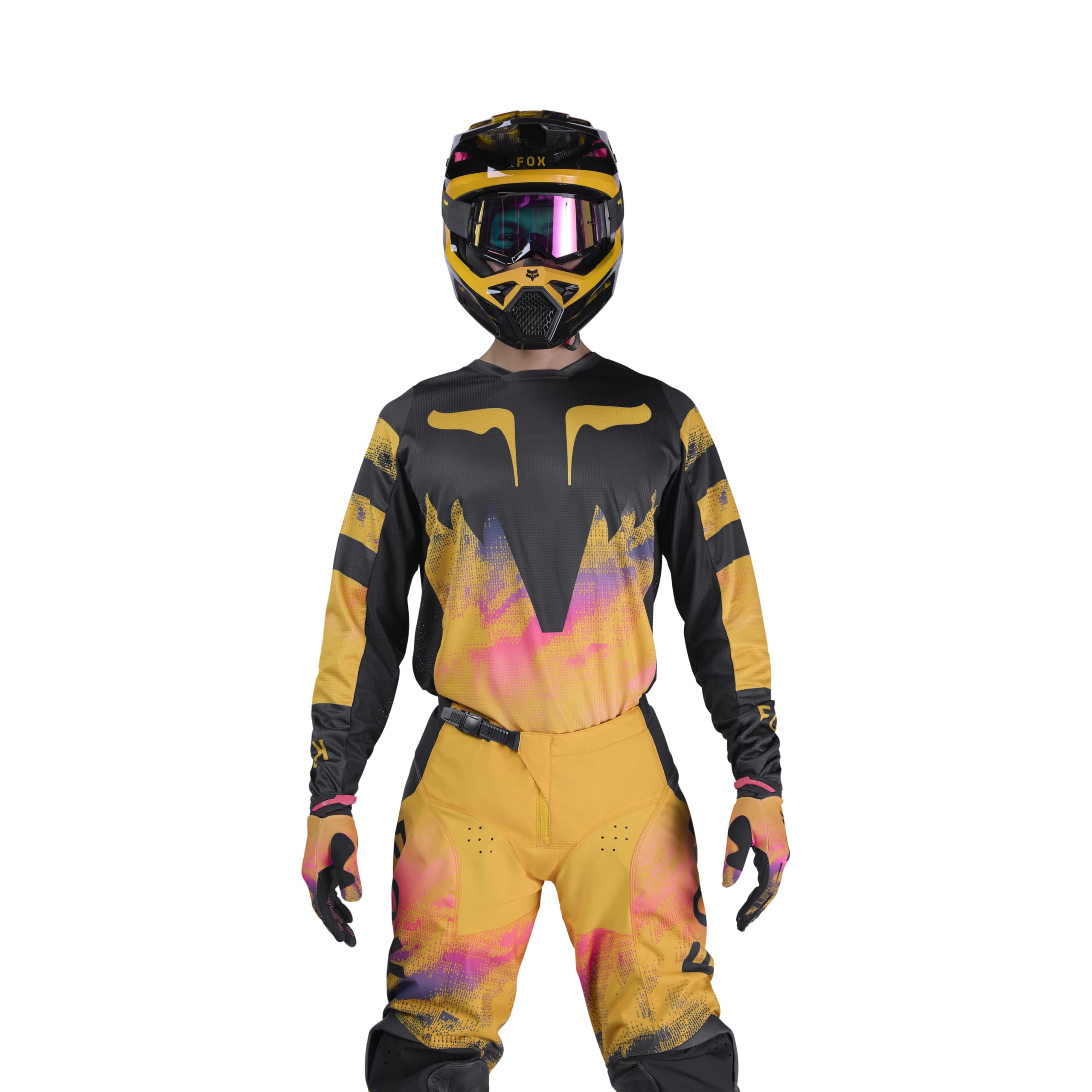 Fox Racing Mens 180 Kairos Motocross Dirt Bike Jersey, Tangerine, Large
