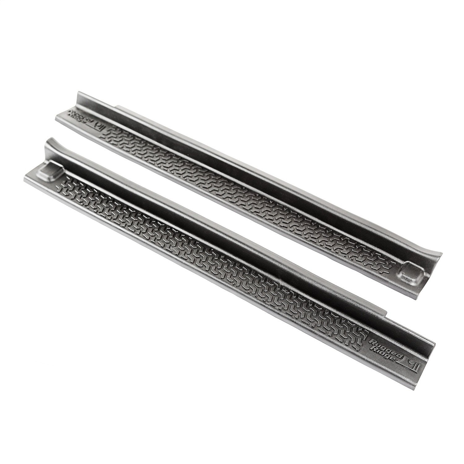 Rugged Ridge All-Terrain Entry Guards for Jeep Wrangler JK | 2-Piece Set, No Drill | Black Thermoplastic | 11216.2 | Fits 2007-2