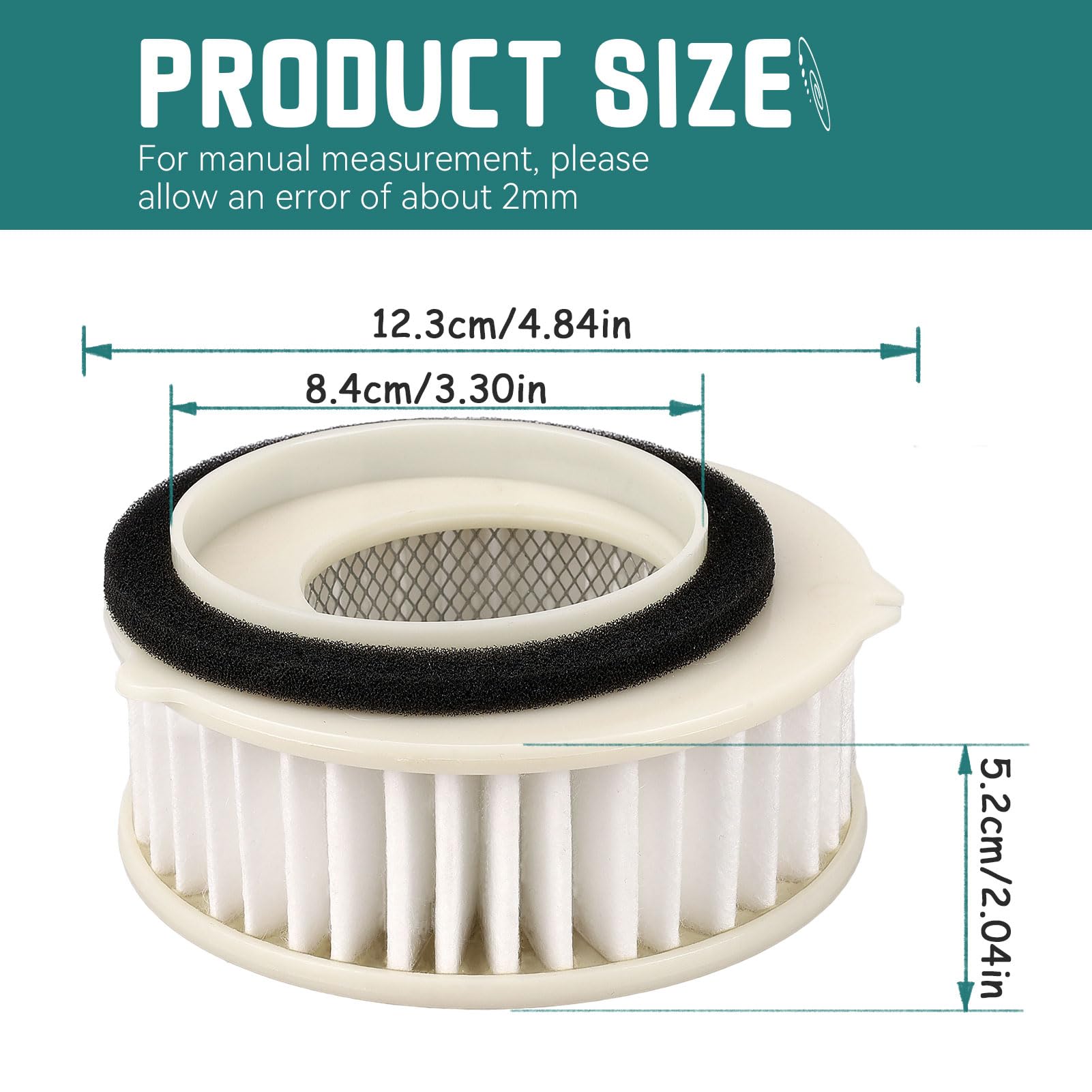 Sollon 4Tr-14451-00 Air Filter Replacement For Yamaha V-Star 650 Xvs650 Custom Drag Star 650 Xvs650A Classic Xvs650At Silverado