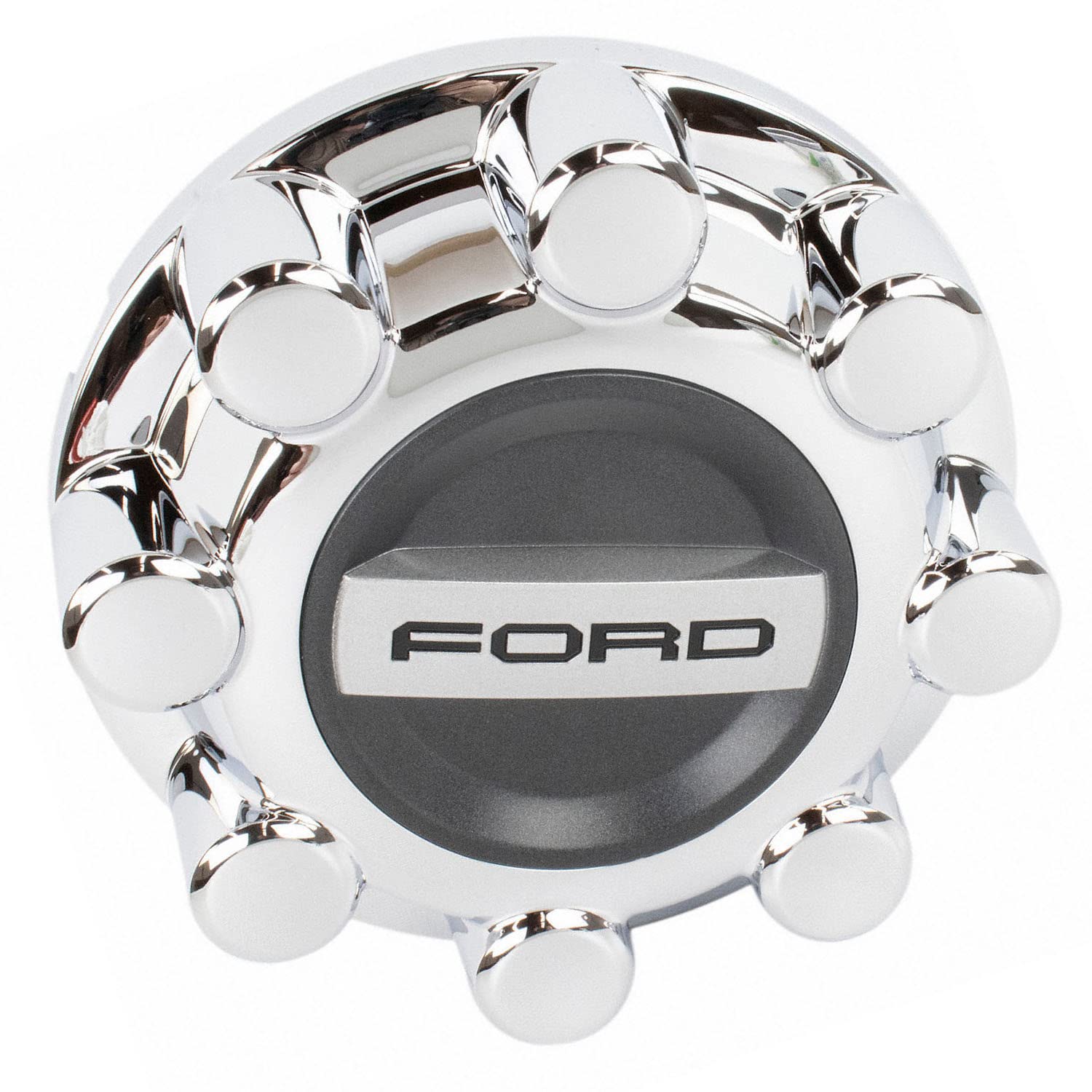 2017-2020 Ford F-250 F-350 Oem Front/Rear Chrome/Black Center Wheel Hub Cap Hc3Z1130J