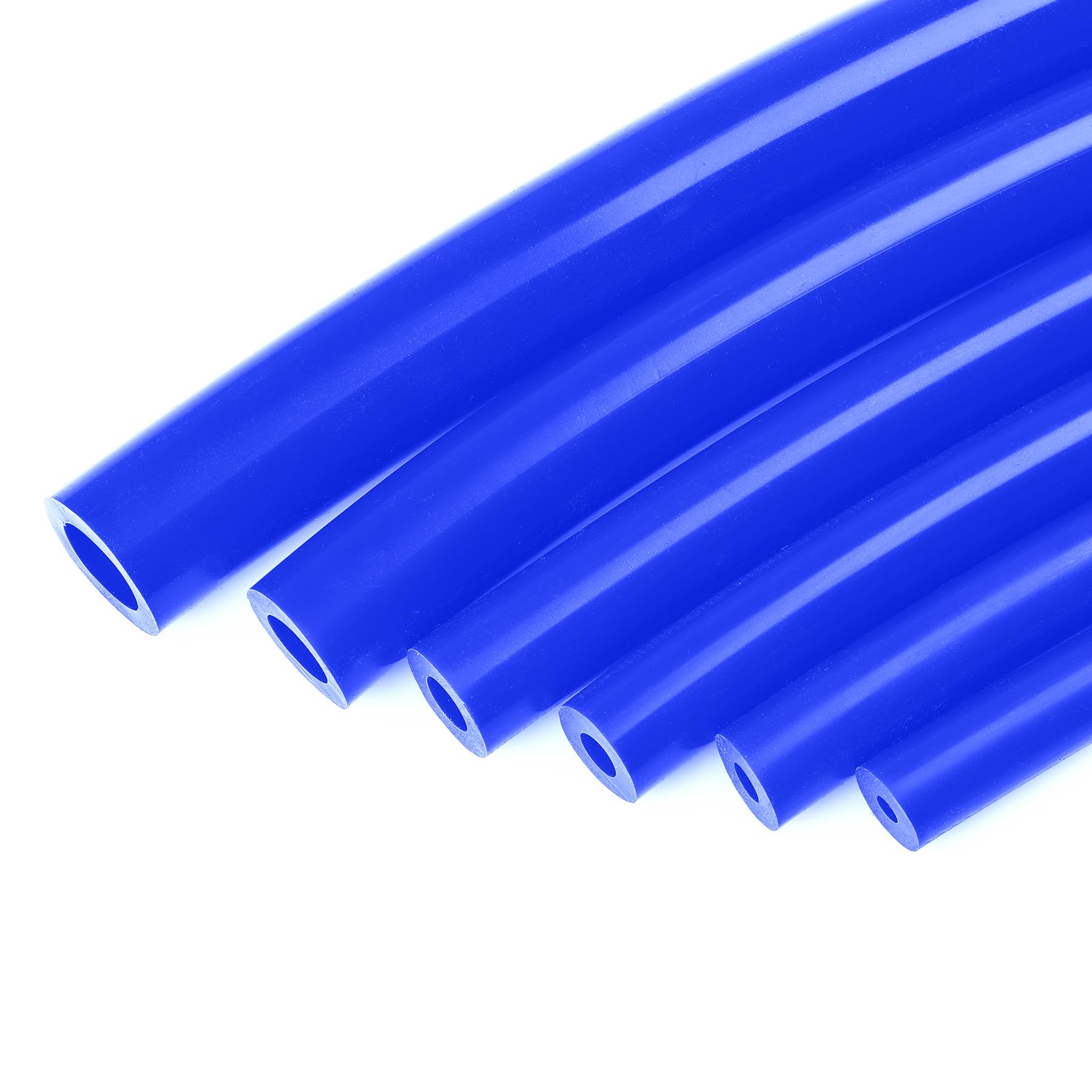 Ucreative 1/8'' 5/32'' 3/16'' 1/4'' 5/16'' 3/8'' Automotive Silicone Vacuum Tubing Hose Kit For Air And Water 6Pcs 10Ft (Blue)