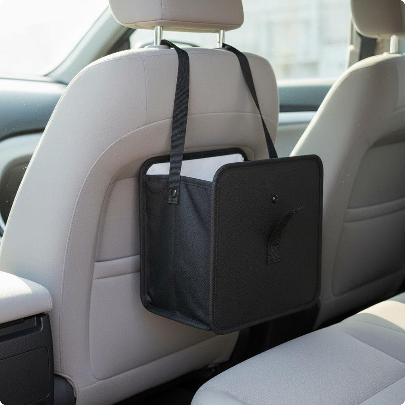ZELPHORA Waterproof Car Trash Can Easy to EasytoMaintain Seat Back Trash Can Large Capacity Car Garbage Bag for Travel