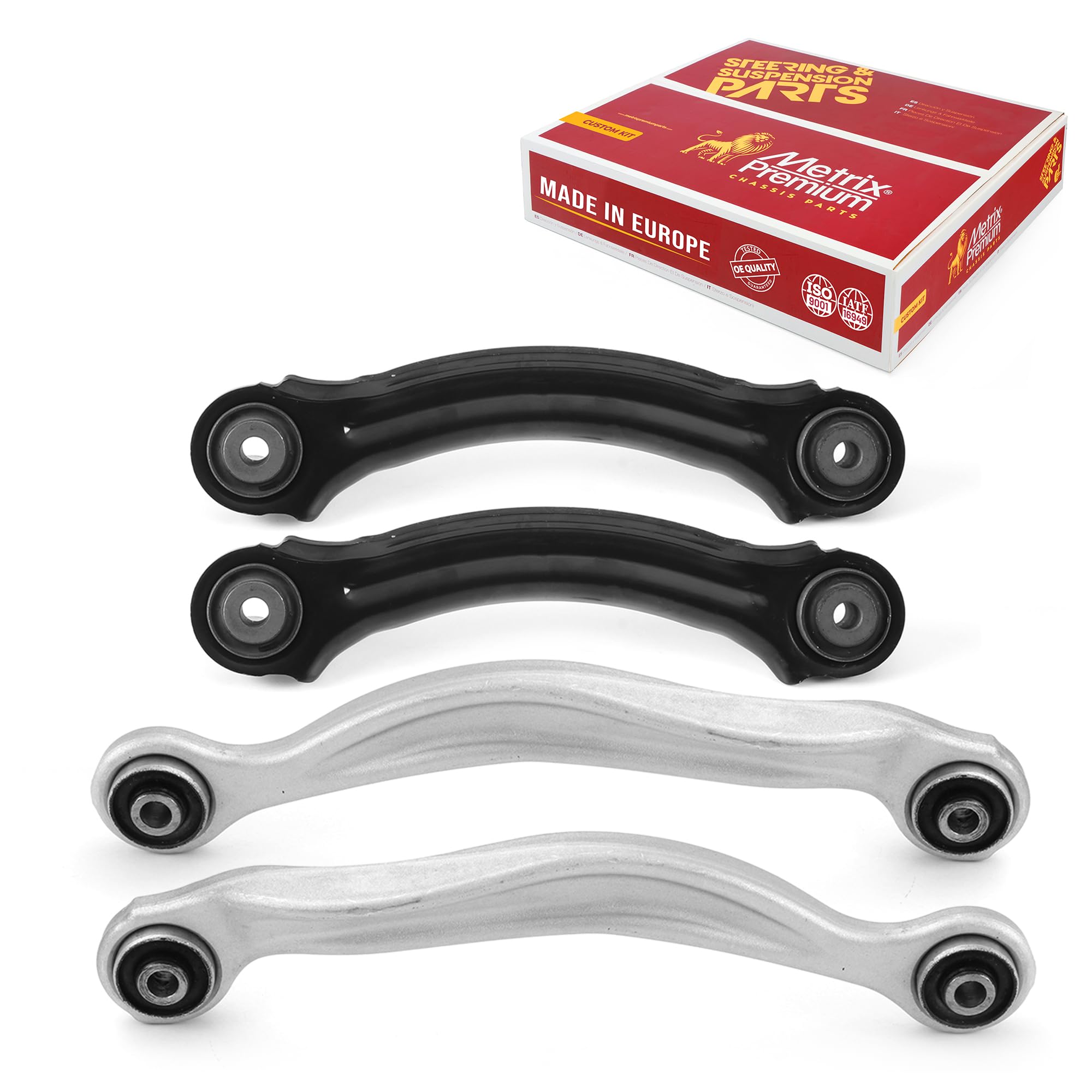 Metrix Premium Chassis Parts - 4 Pc L/R Rear Upper Forward & Rearward Control Arm Kit Fits 05-09 Chrysler 300 Rwd, 05-08 Dodge M