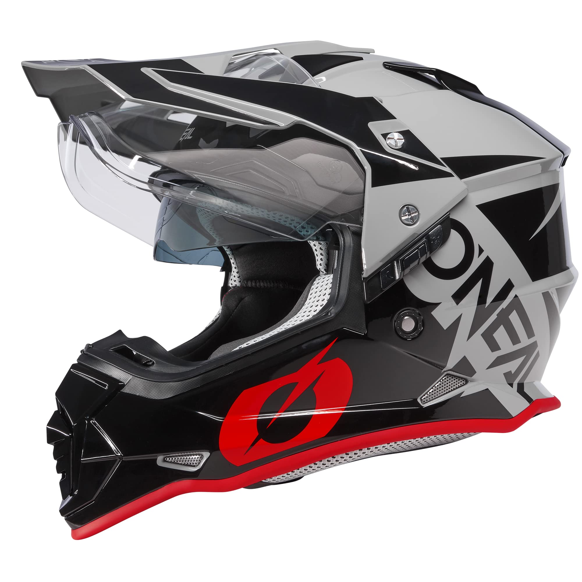 O'Neal Sierra Helmet, Gray/Black/Red Xsm