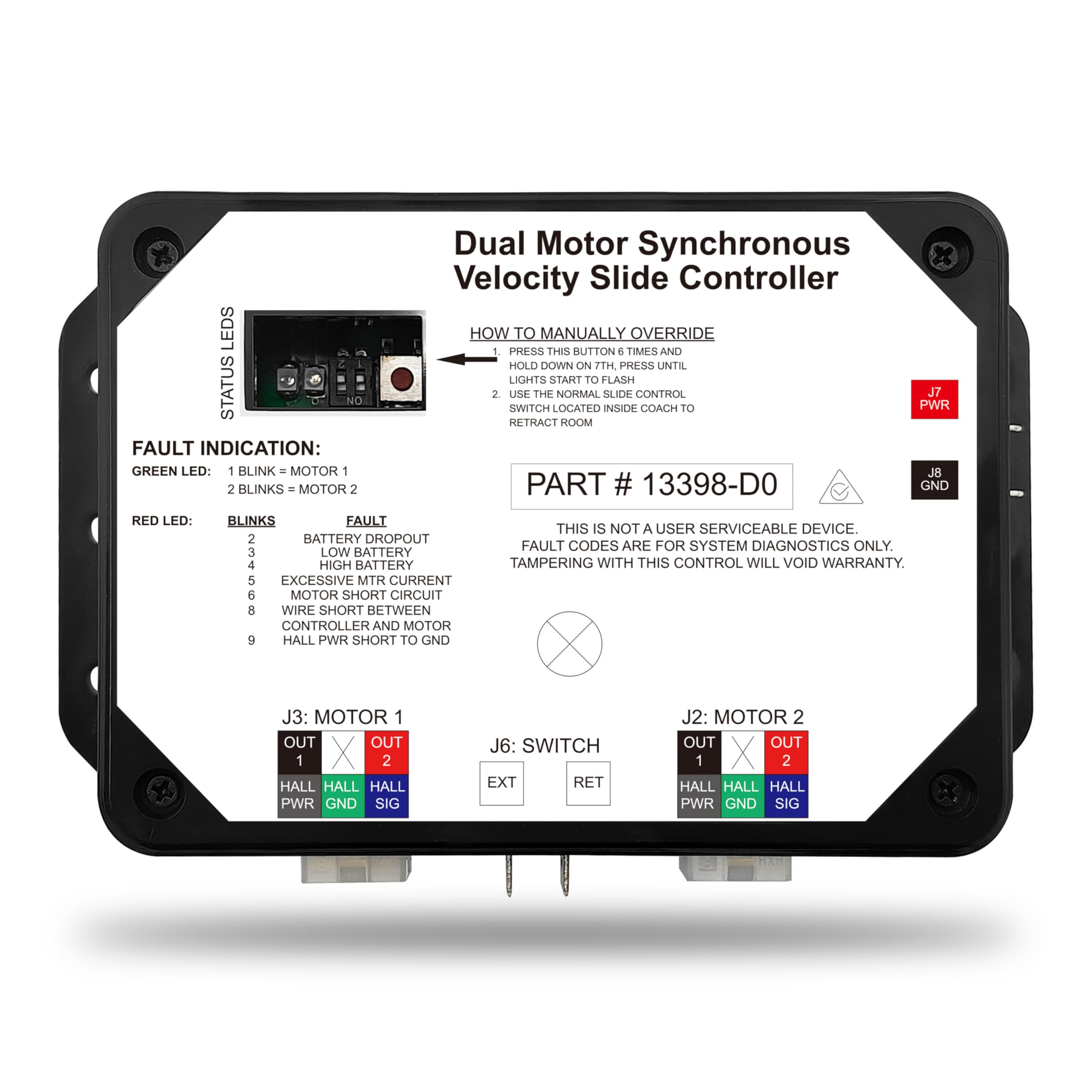 2025 New Upgraded 13398-DO Dual Synchronous Velocity Slide Controller ,Replacement for Controller V-Sync II ,Compatible with Lip