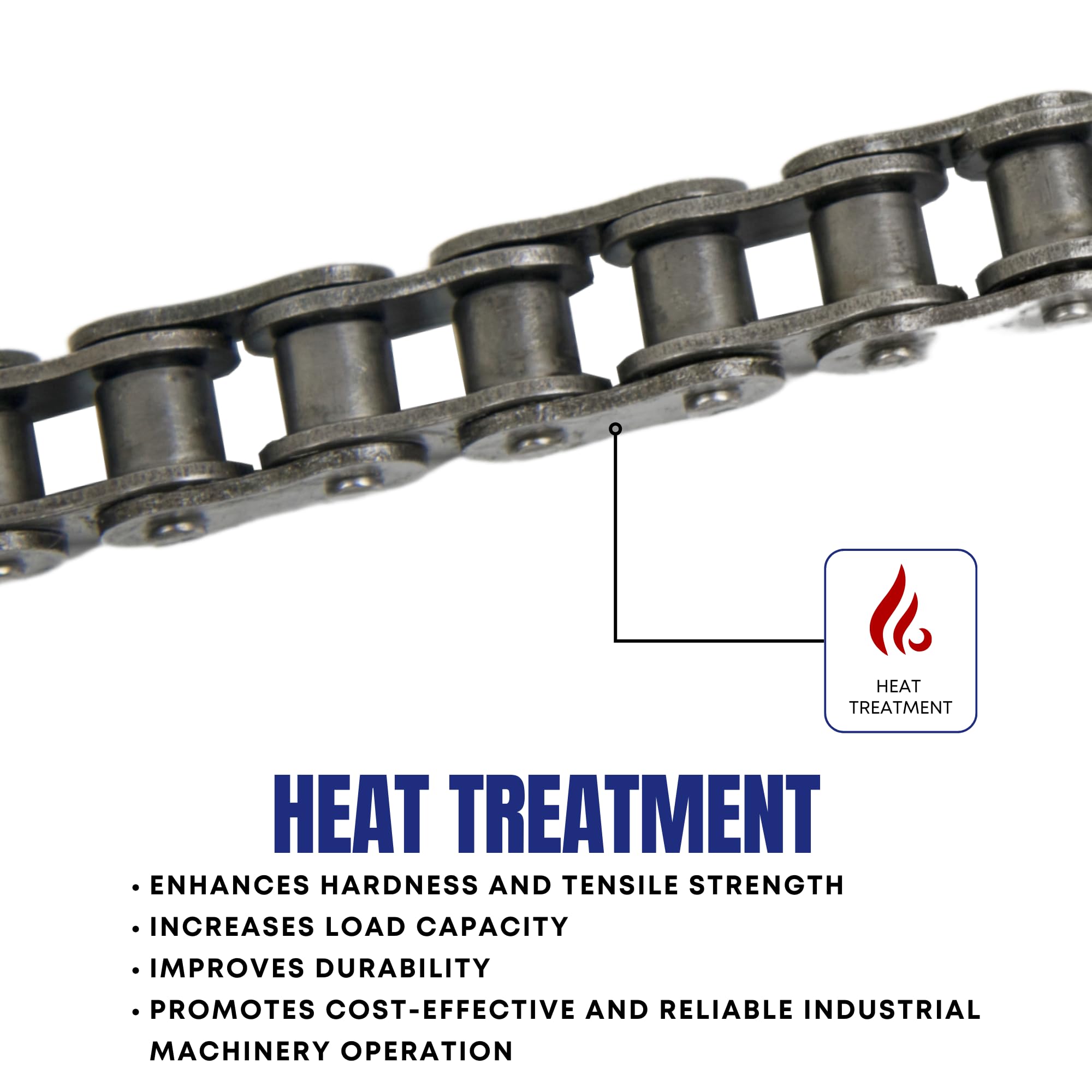 Jeremywell #35 Roller Chain 4 Feet (128 Links) + 1 Master Link for Go Karts, Mini Bikes, Motorcycles, Dirt Bike and Industrial M