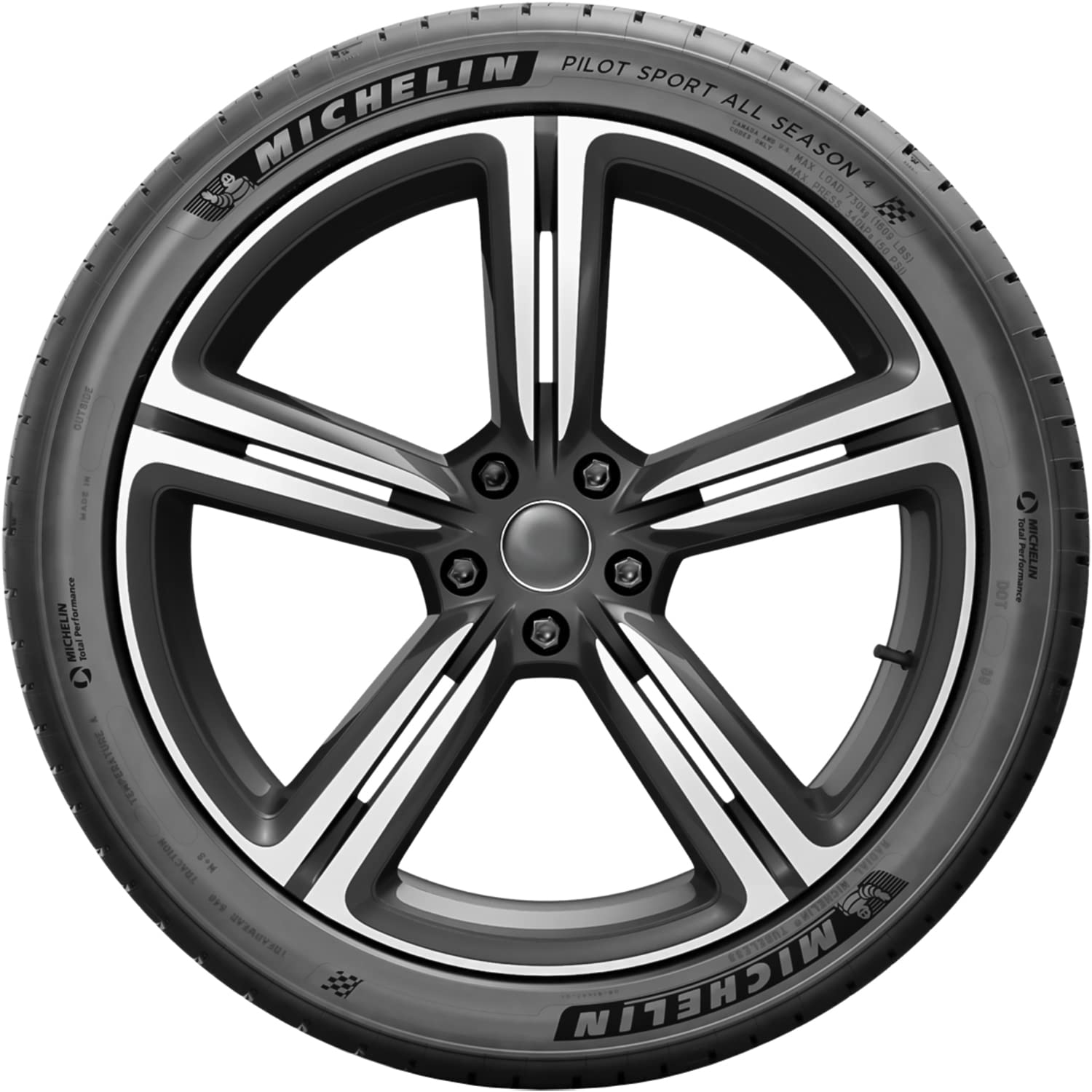 Michelin Pilot Sport All Season 4 Performance Tire 245/45Zr18/Xl 100Y