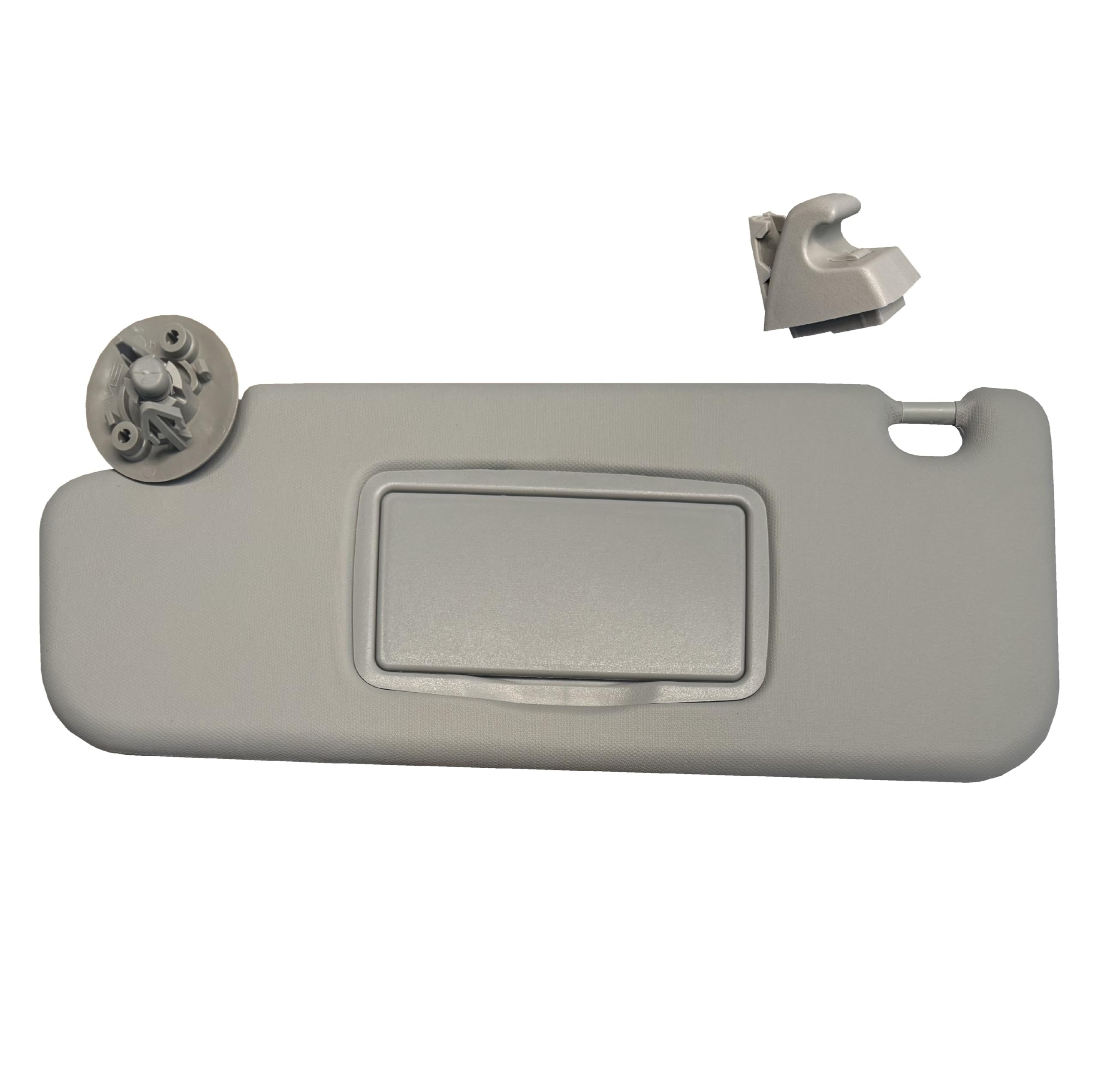 Sun Visor Fits For Chevy Sonic 2012-2020 Spark 2011-2022 Gray Replacement Brand 2M Plastic (Gray Left + Support)