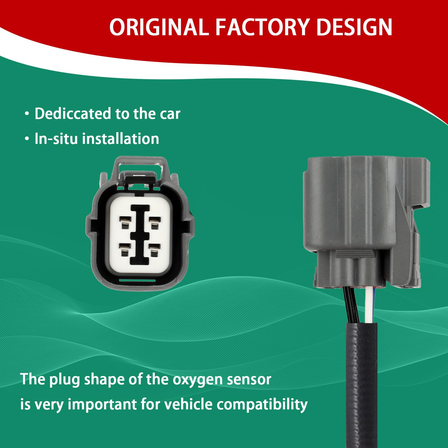 Necatuo 234-4621 Upstream O2 Oxygen Sensor (Set Of 1) Heated Air Fuel Ratio Compatible With Accord Civic Odyssey Prelude Cl Nsx