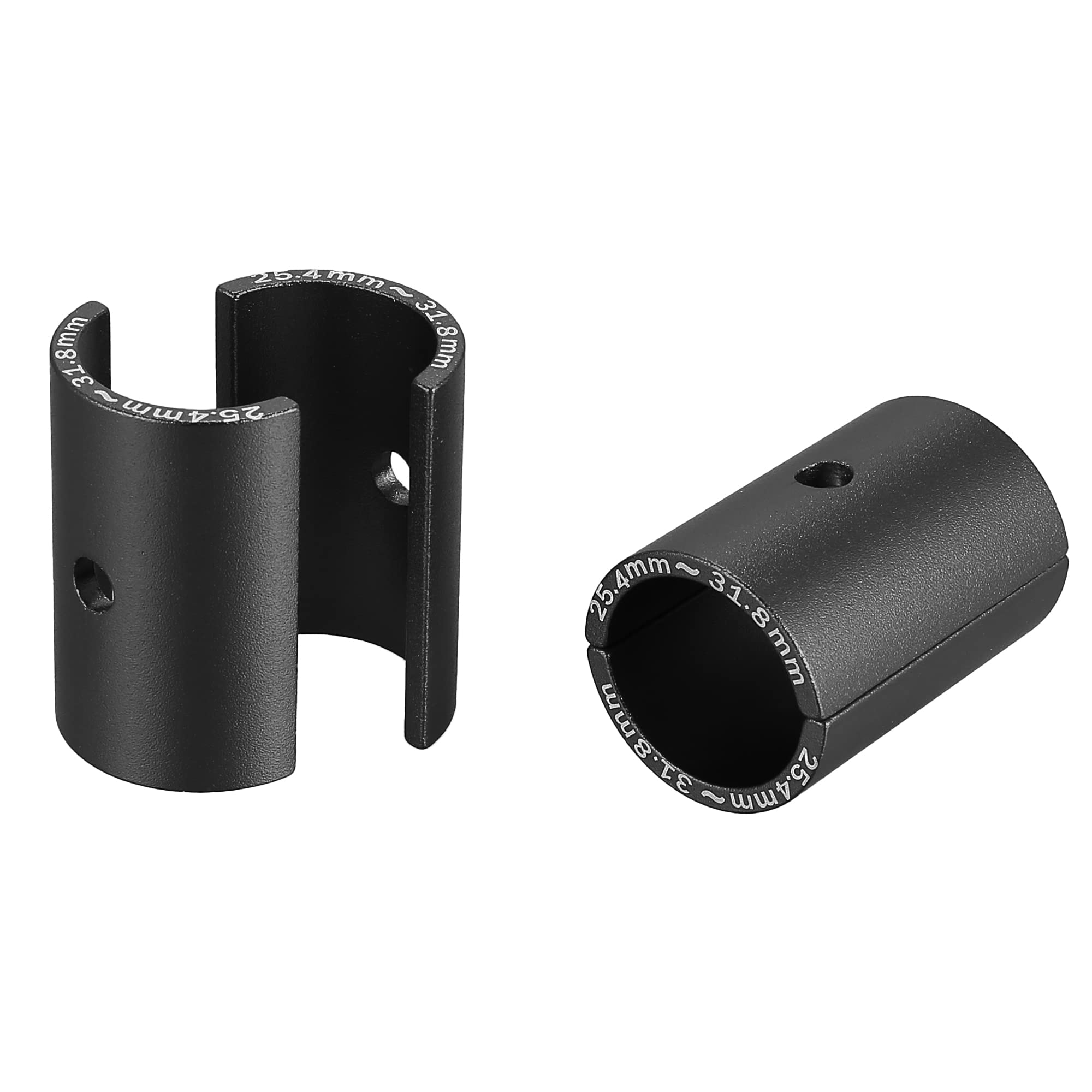 X AUTOHAUX 2 Pair Bike Handlebar Shim 25.4 to 31.8mm Shim Bicycle Handlebar Stem Shim Adapter Size Reducer Sleeve Spacers Clamp 