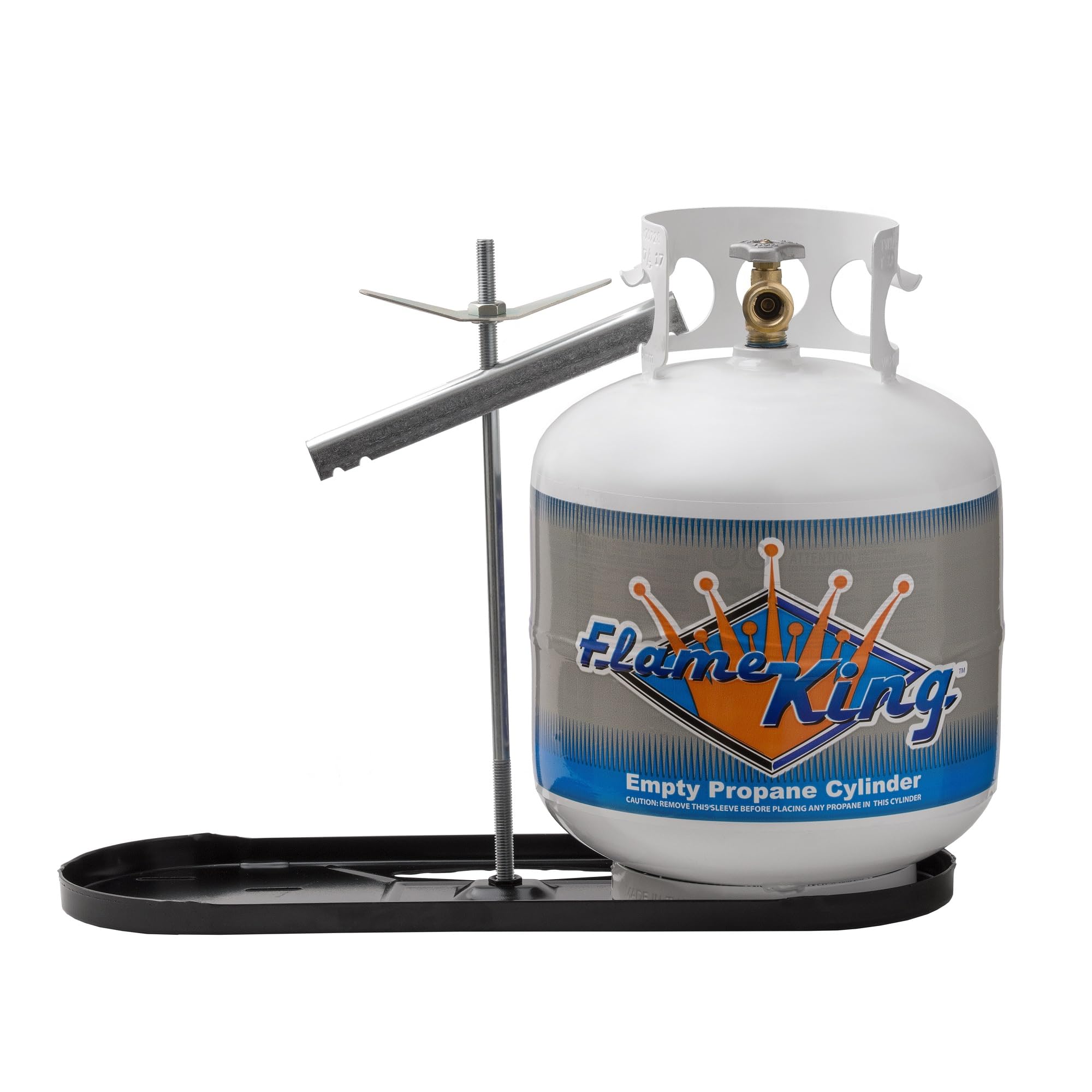 Flame King Dual RV Propane Tank Cylinder Rack for RVs and Trailers for 20lb Tanks - KT20MNT (Tanks Sold Separately)