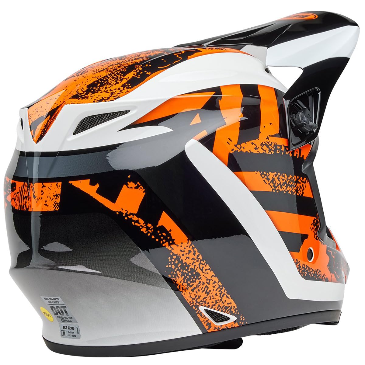 Bell Mx-9 Mips Dirt Helmet (Gloss Breakdance Black/Orange - Medium)