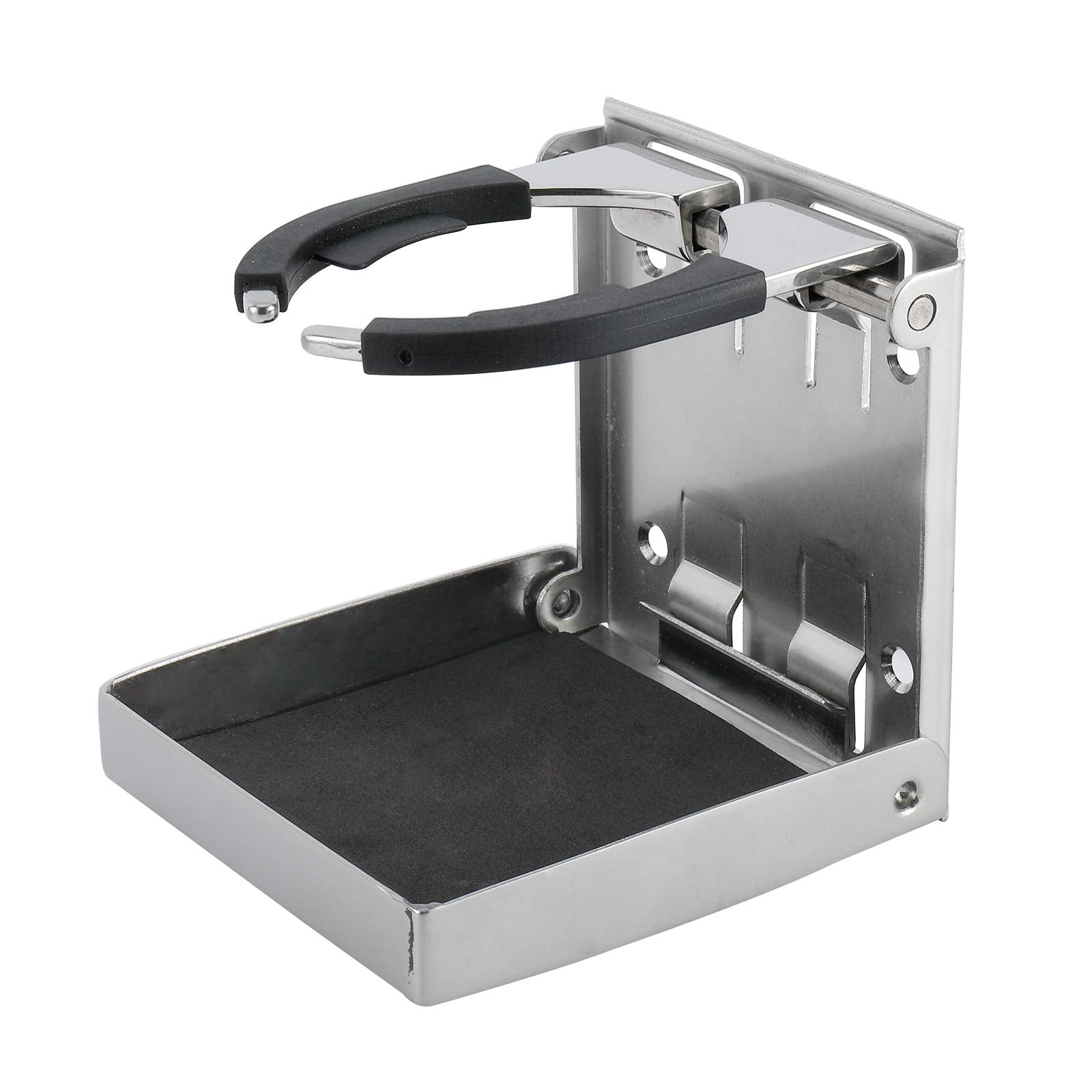 Yaemarine Stainless Steel Adjustable Folding Drink Holder Cup Holder For Marine/Boat/Caravan/Car (4)