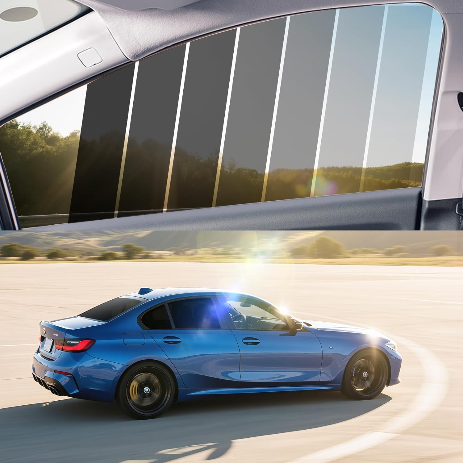 ARANA Nano Ceramic Car Window Tint Film 5% Percent - 30'' x15FT Heat & UV Blocking, Privacy Anti-Glare, Scratch & Explosion Proo