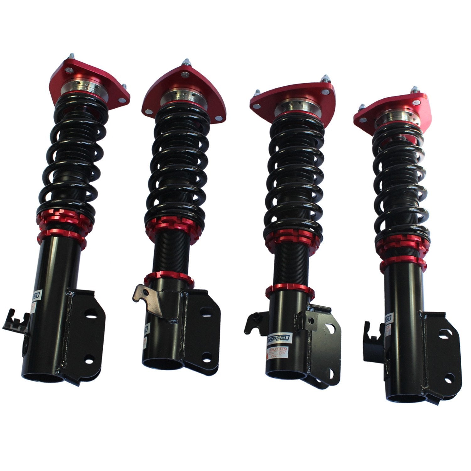 JDMSPEED Coilover Struts Shock Absorbers Suspension Kit for Impreza WRX 2002-2007, Red, Aluminum Construction