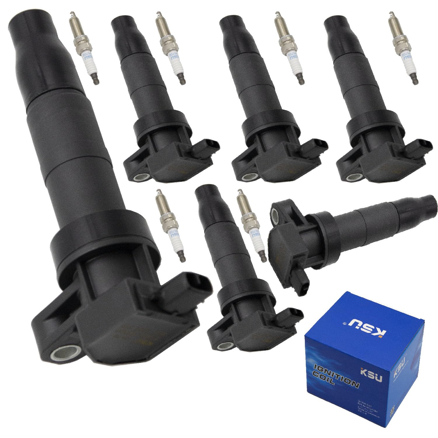 KSU Coil pack Spark Plug compatible with Kia Sedona 3.3L V6 2015 2016 2017 2018