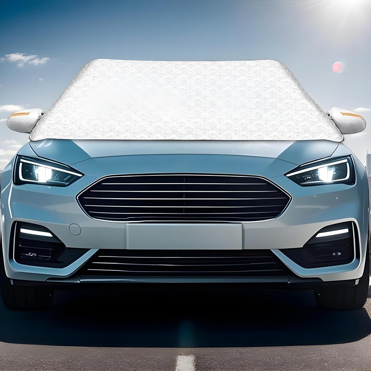 VPGS Windshield Sunshade Foldable | Car Windshield Cover Sun Protection  Sunlight Blocking Reflective Shade Foldable for Sedan,