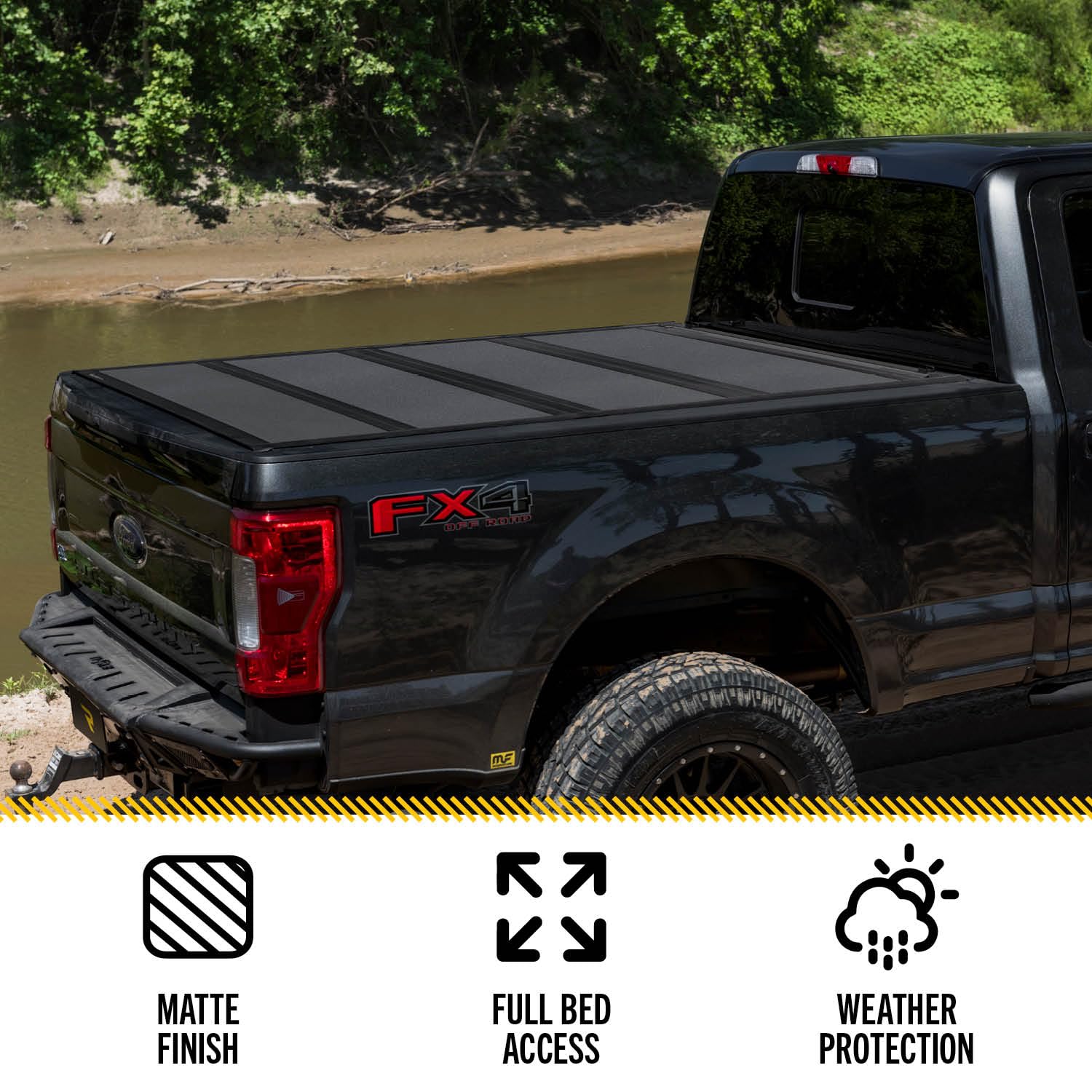 Realtruck Bak Bakflip Mx4 Hard Folding Truck Bed Tonneau Cover | 448329 | Fits 2015-2020 Ford F-150 5' 7 Bed (67.1)