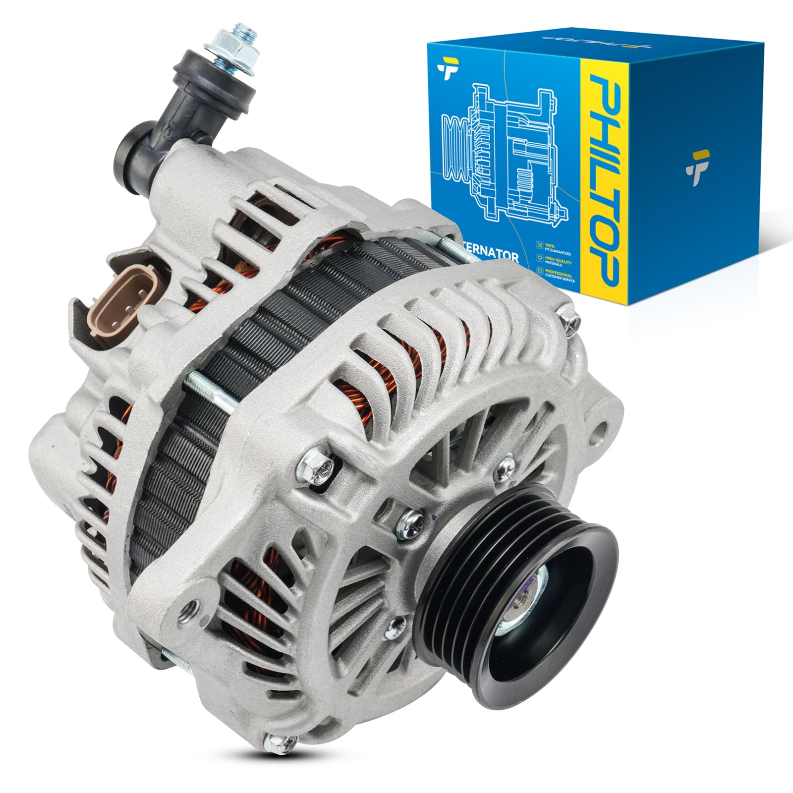 PHILTOP Alternator Compatible with Subaru Outback 2005-2009 2.5L 2006-2009 2.5T, Legacy 2005 2008-2009 2.5L 2008-2009 2.5T, Lega