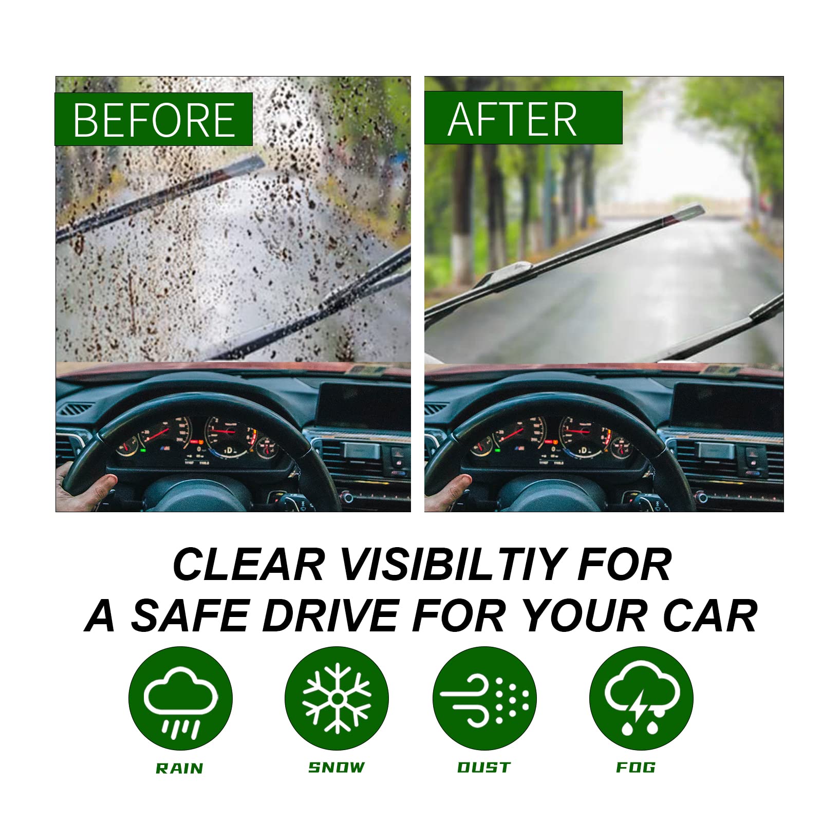 3 Factory Wiper Blade Replacement For Subaru Impreza 2017 2018 2019 2020 2021 Crosstrek 2018 2019 2020 2021 Original Equipment W