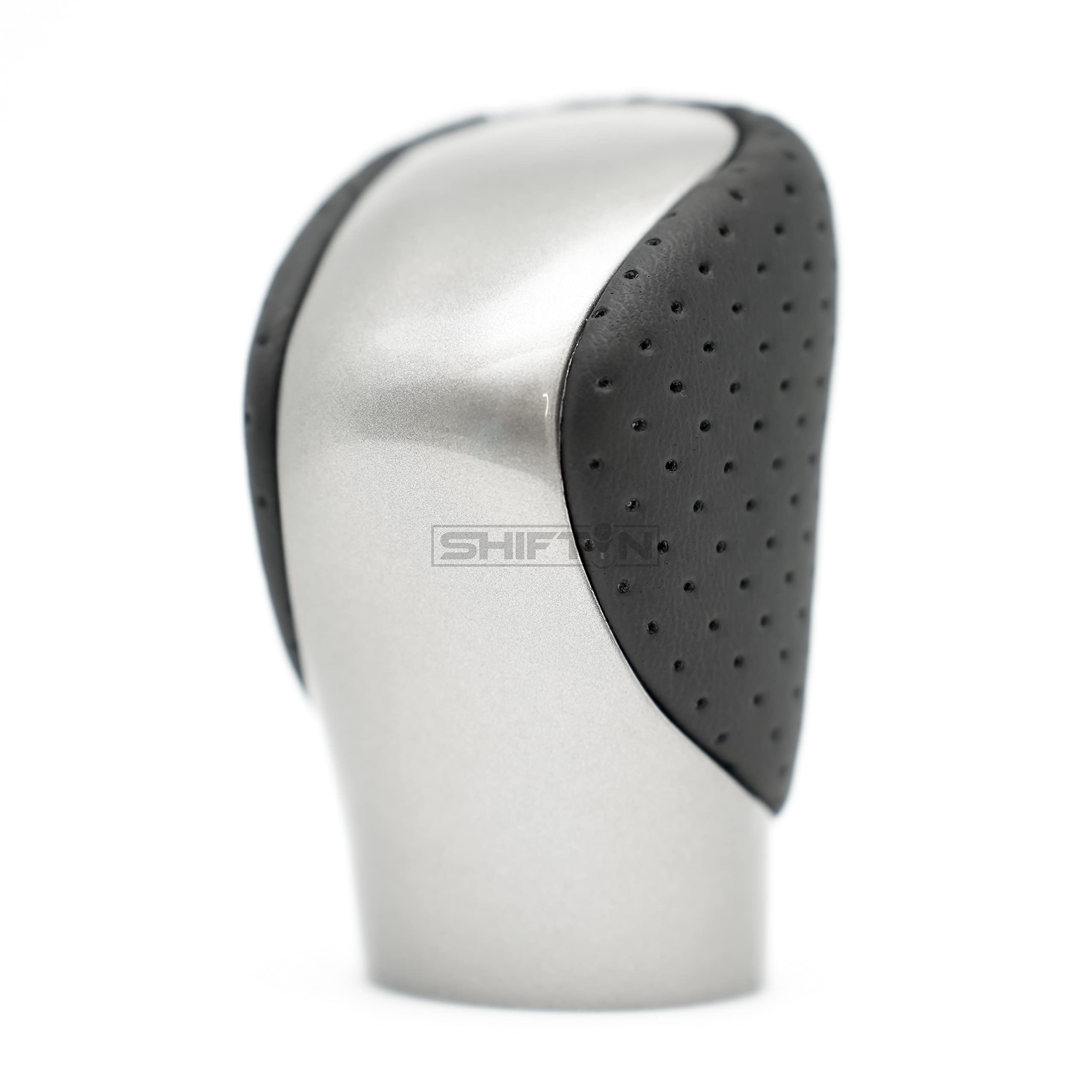Shiftin Gear Shift Knob Shifter For Lexus Es Gs Gx Is Nx Rc Rx 200T 300 350 3450H 450Hl 350L (Black Leather/Gray Silver)