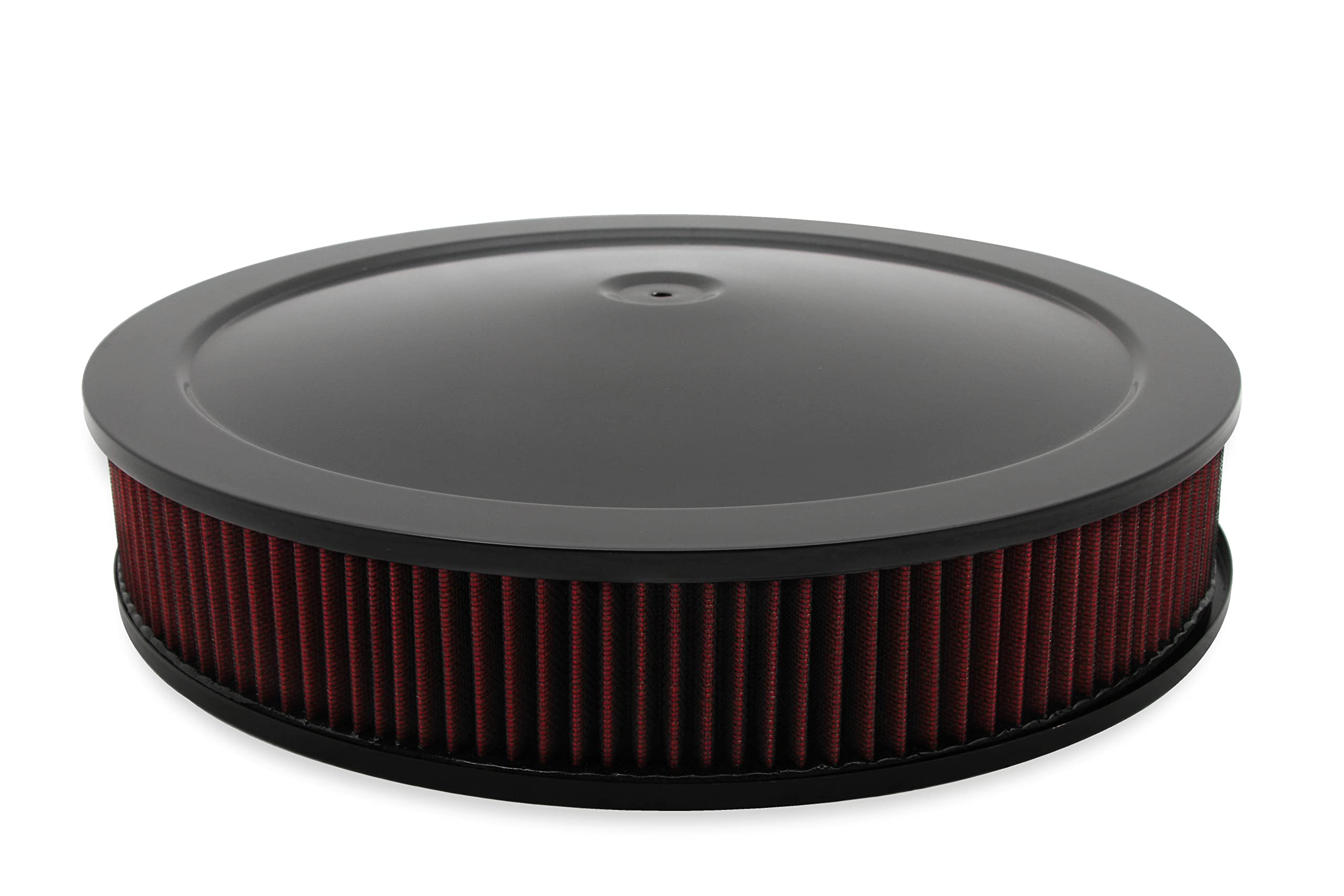 Holley 120-4630 4500 Drop Base Air Cleaner Black W/3 In. Red Washable Gauze Filter