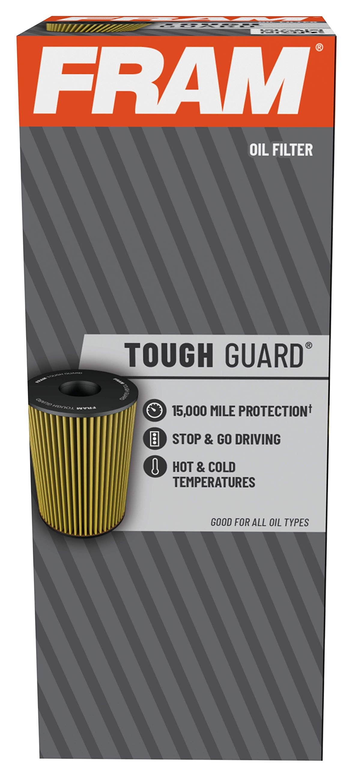 Fram Tough Guard Replacement Oil Filter Tg9999, Designed For Interval Full-Flow Changes Lasting Up To 15K Miles