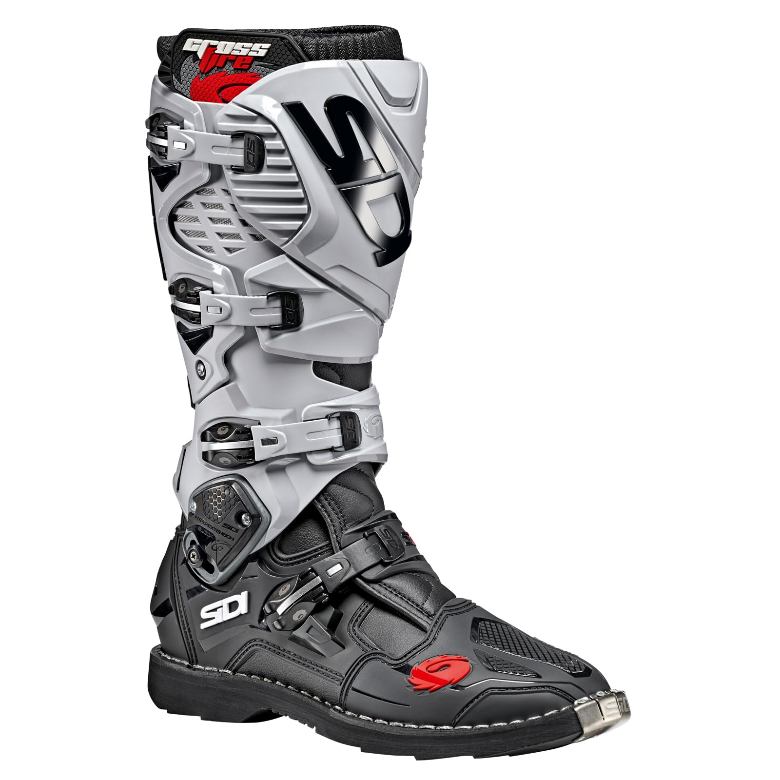 Sidi Crossfire 3 TA Offroad Boots (12.5/47, Black/Ash)