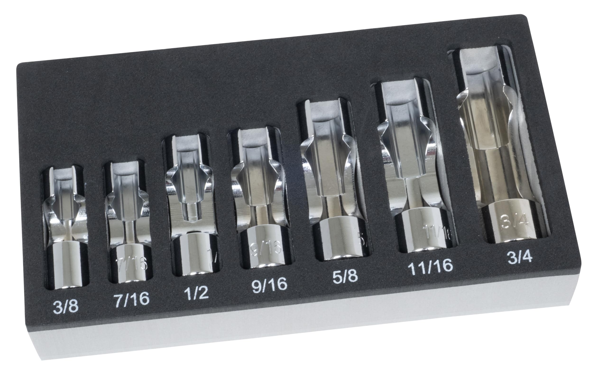 Lisle 13180 SAE Flare Nut Socket Set, 7 pc.