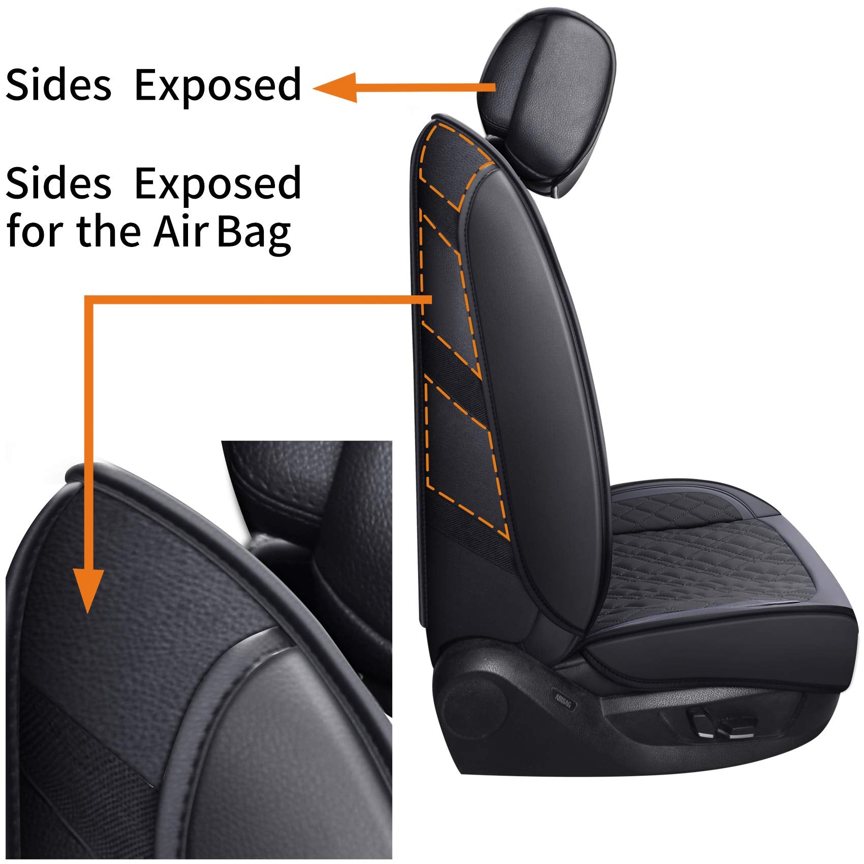 Yiertai 5Pcs Car Seat Covers Compatible With Dodge Ram Custom Fit 2009-2024 1500 2010-2024 2500 3500 Pickup Classic Laramie Bigh