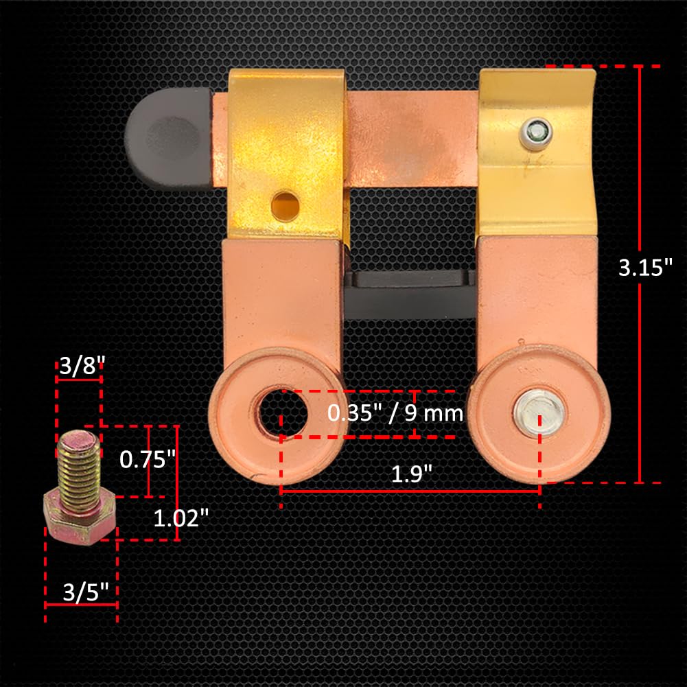 Side Post Knife Blade Master Switch, Ampper 12V / 24V Battery Disconnect Switch Isolator for Marine Car Boat RV ATV Vehicles (Ki