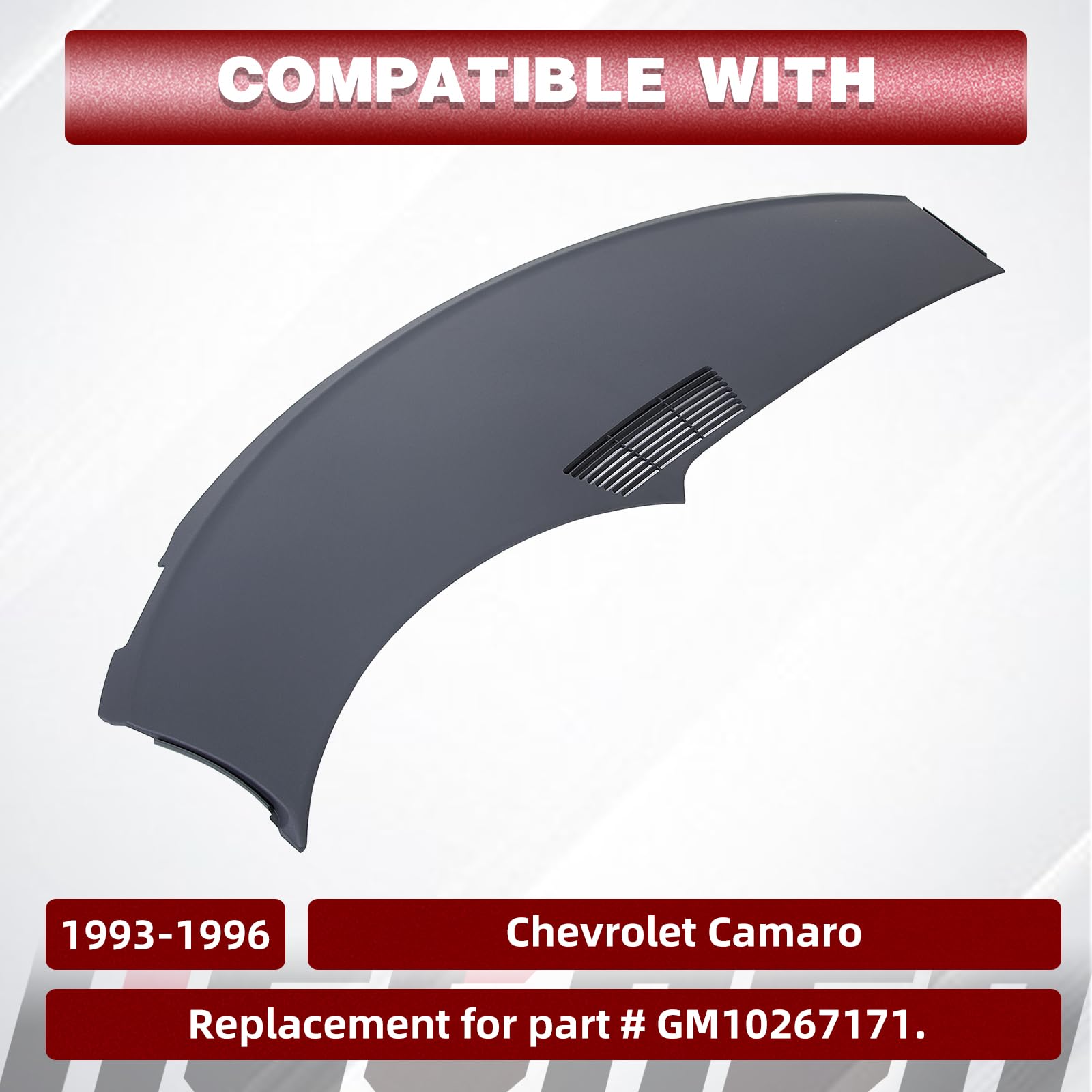 HECASA Dash Board Replacement Cover for 1993-1996 Chevrolet Camaro - Blue-Gray, OEM Fit, Not Overlay, Model GM 10267171