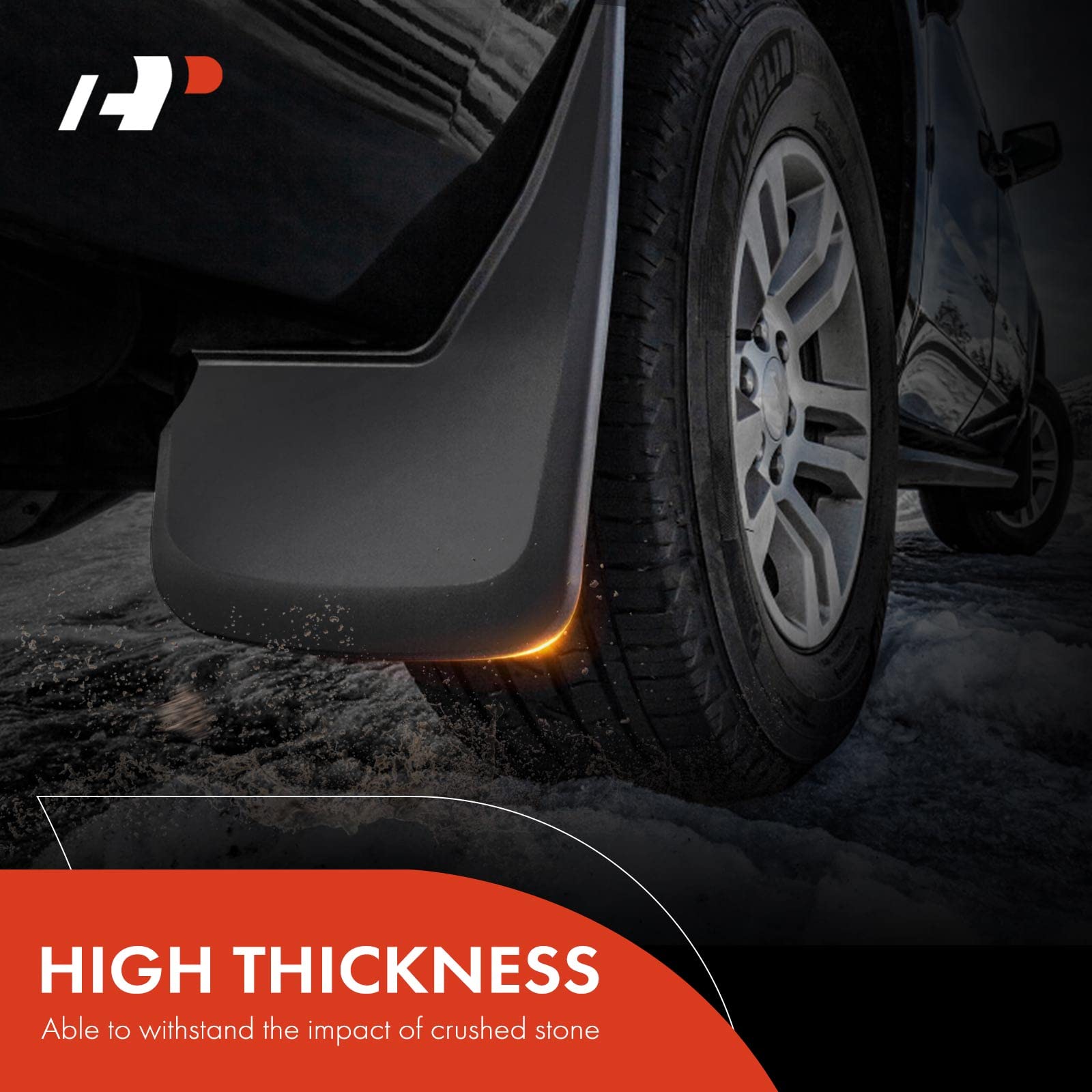 A-Premium Set Of 4Pcs Mud Flaps Splash Guards Mudguards Mudflaps With Hardware Accessories Compatible With Jeep Wrangler (Jk), 2