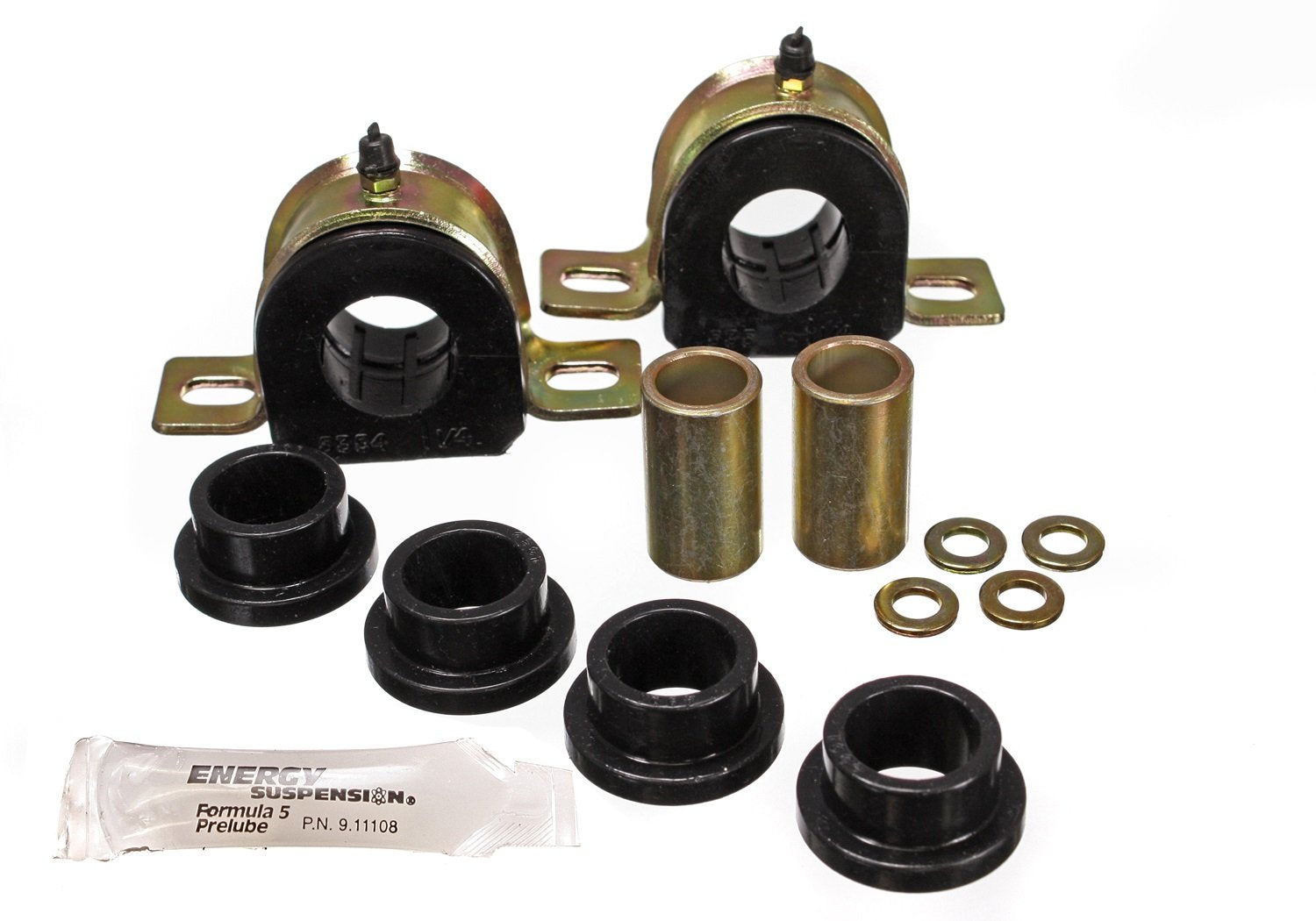 Energy Suspension 3.5180G 1-1/4 Greasable Sway Bar Set , Black
