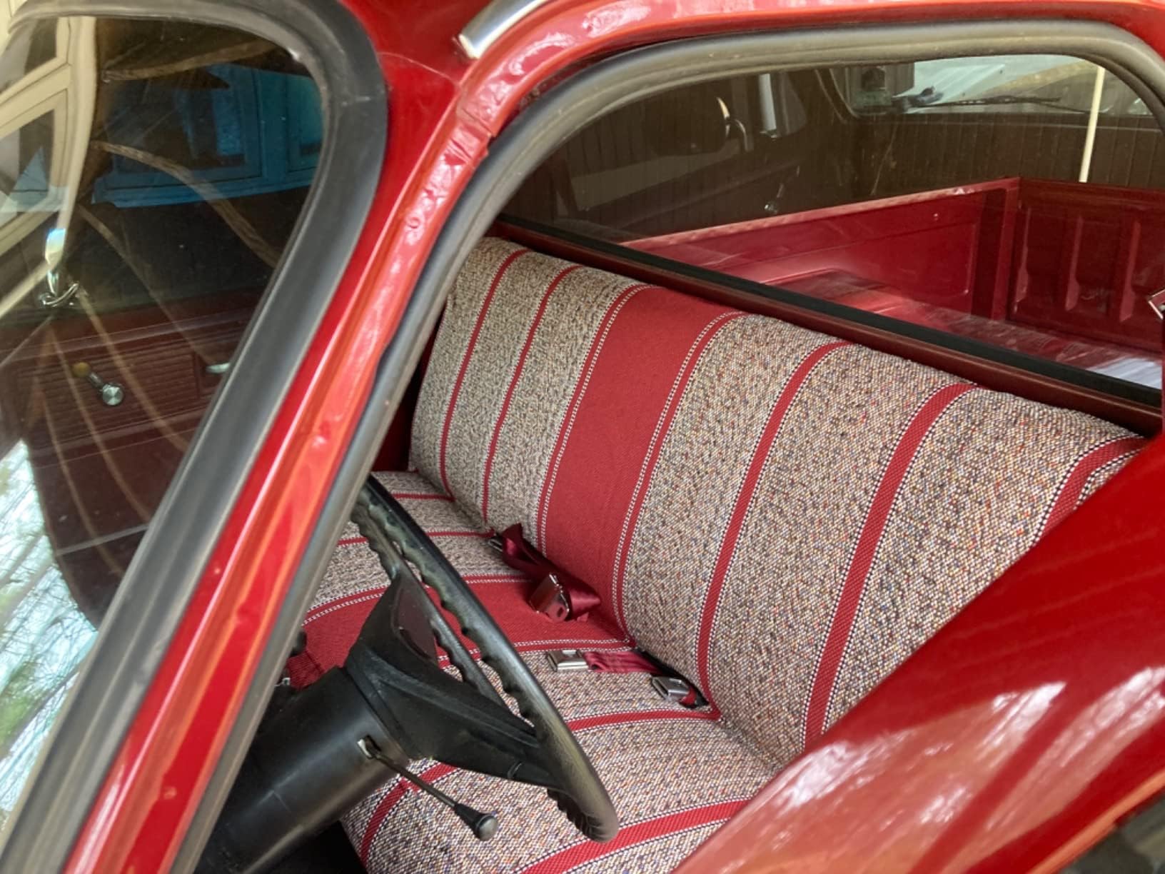 West Coast Auto Red Universal Baja Saddle Blanket Full Size Seat Cover for Ford, Chevrolet, Dodge Pickup Trucks