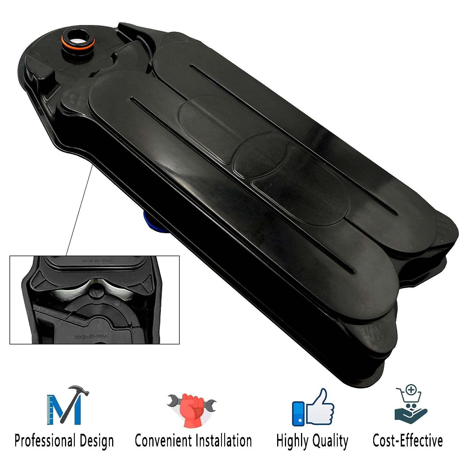 HRepair 6.7 Cummins Diesel CCV Filter - Crankcase Filter for Dodge Ram 2500/3500/4500/5500, Black, Model XJJH-885