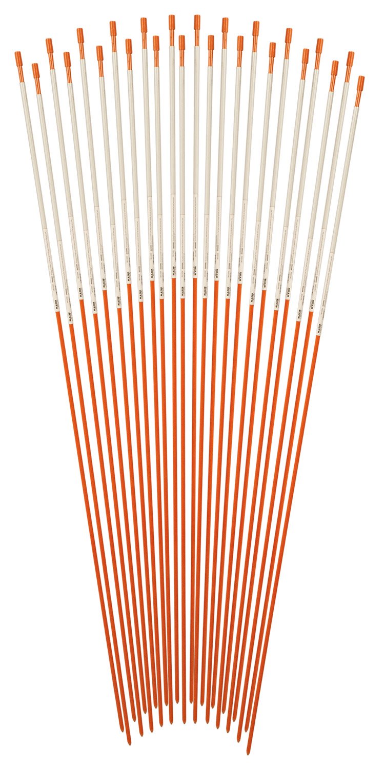 Blazer International 381Odm-24 Orange 48-Inch Fiberglass Pole Reflective Driveway Marker, 24 Pack