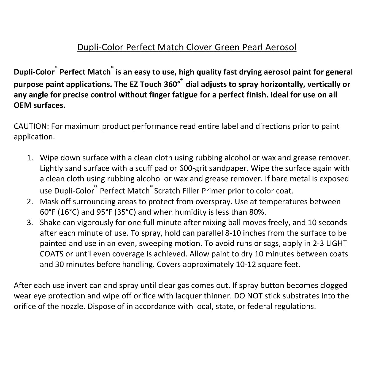 Dupli-Color (Ebha09287-6 Pk) Graphite Grey Metallic Honda Perfect Match Automotive Paint - 8 Oz. Aerosol, (Case Of 6)