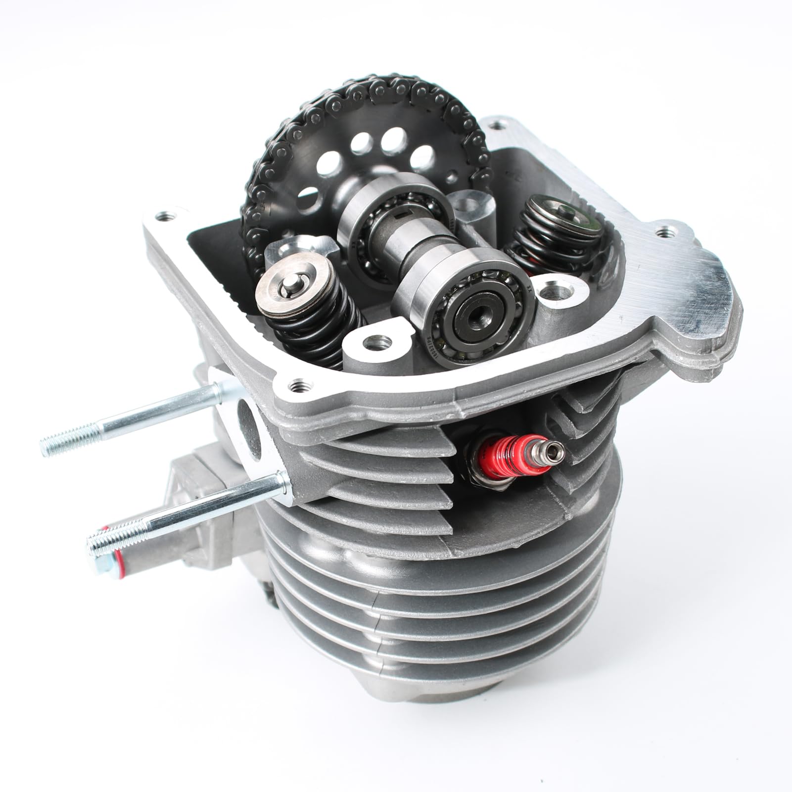 Glixal GY6 100cc Big Bore Cylinder Rebuild Kit with Performance Head Assy, Model ATMT1-010ML69, for 139QMB/139QMA/147