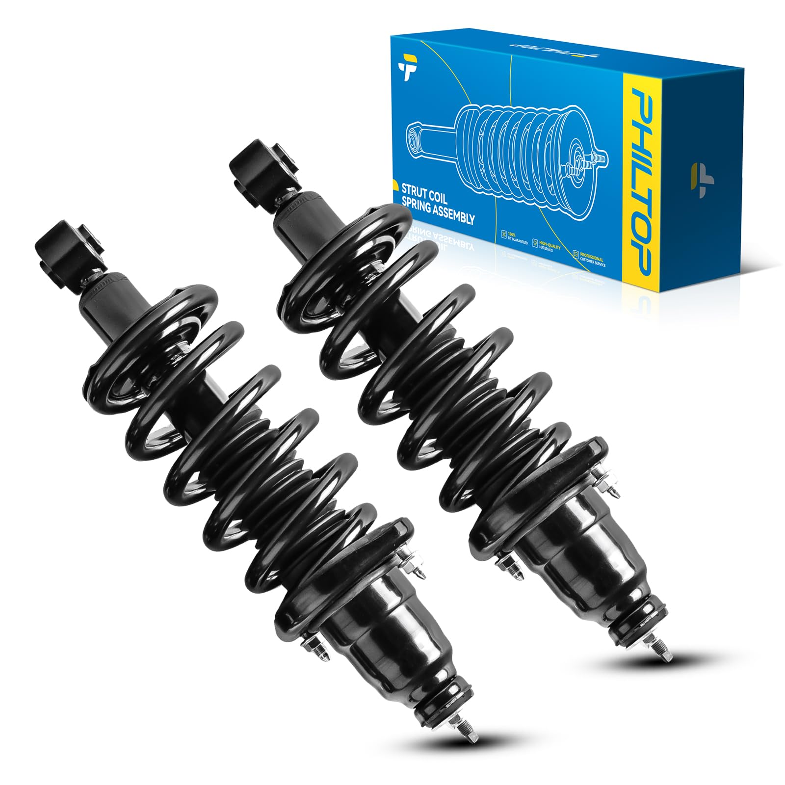 Philtop Front Struts Shocks Absorber Fit For Silverado 1500/Sierra 1500 2014-2018, Silverado 1500 Ld/Sierra 1500 Limited 2019, C