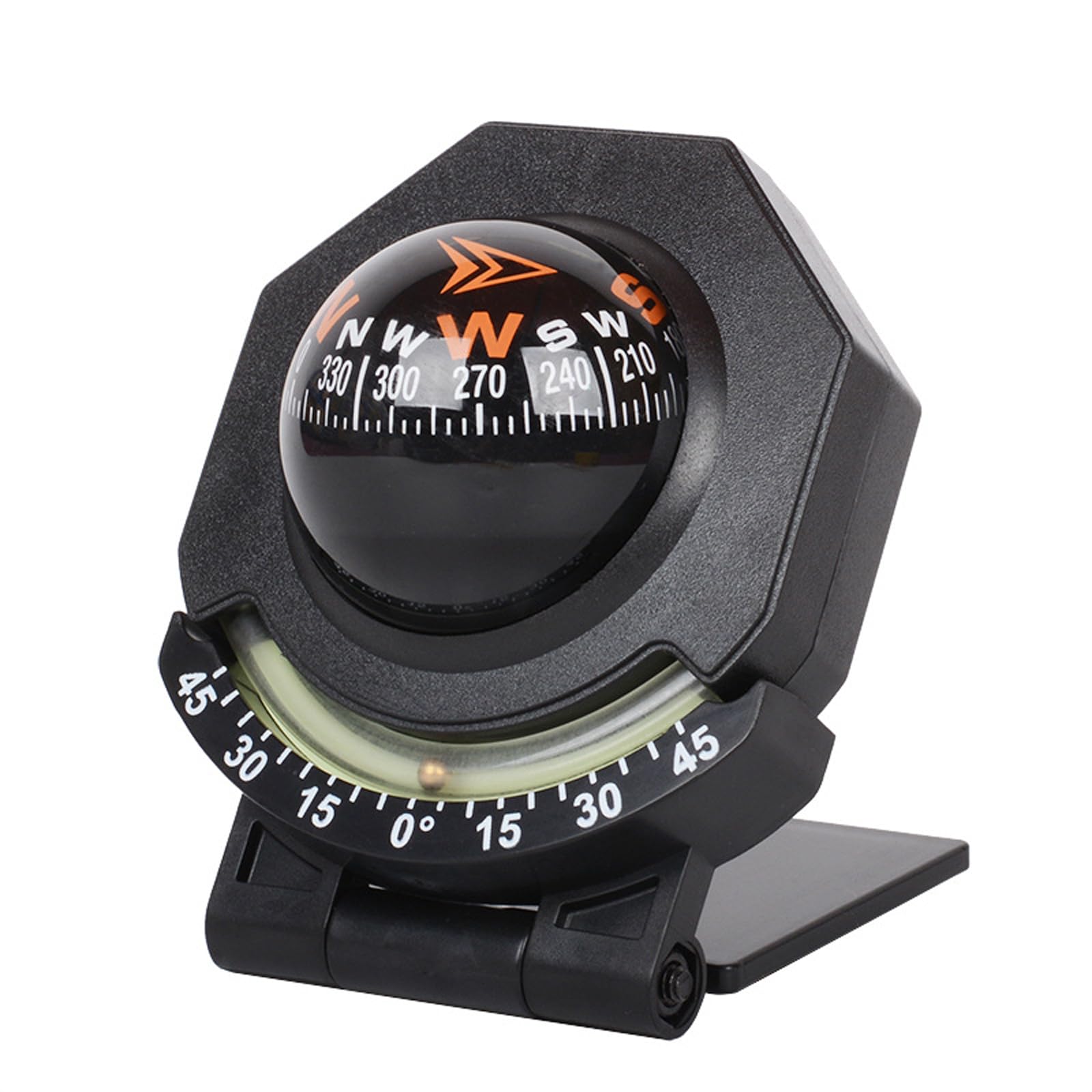 BinaryABC Car Compass,Vehicle Compass with Slope Meter,Automotive Compass Ball,Car Dashboard Accessories,Universal Compass for C