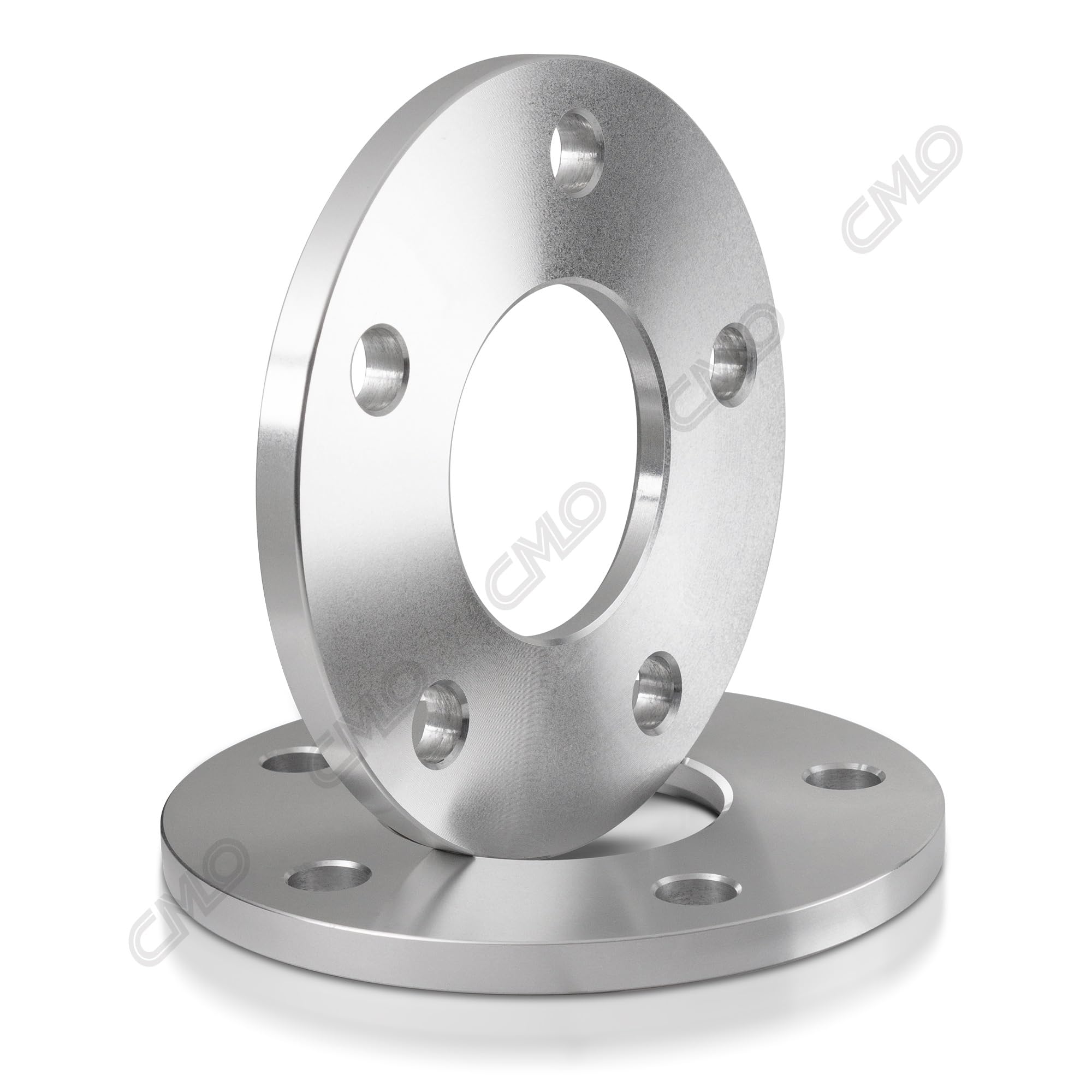 Customadeonly 10mm Hubcentric Wheel Spacers 5x108 for Ford & Lincoln, High Grade T6 Aluminum, Silver, M12x1.5 (2pcs, Model: