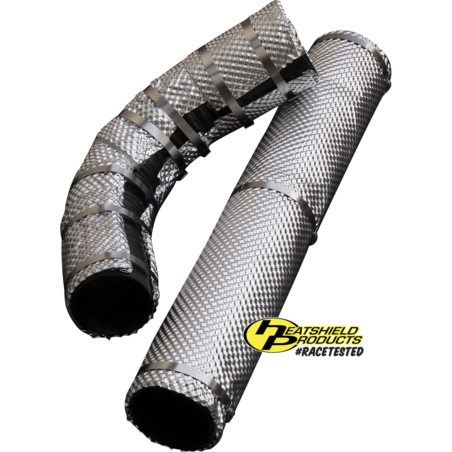Heatshield Products 176001 Heatshield Armor Kit 1/2'' Thick X 1' Wide X 3' Long Hot Pipe Heat Shield Kit With 4 Stainless Steel