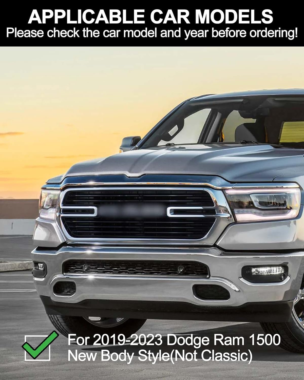 KYBOLT Running Boards for 2019-2024 Dodge Ram 1500 Quad Cab, Aluminum Side Steps, Model XK-KB-PAU, Color Aluminum-Style A