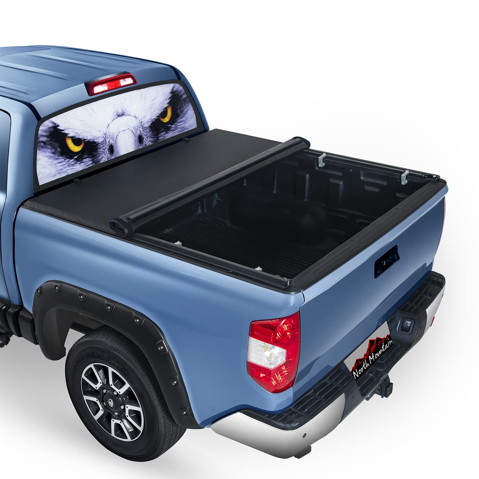 North Mountain Soft Roll Up Truck Tonneau Cover for Dodge Ram 1500 2500 3500 6.5ft Truck Bed/Fits 2009-2018 Ram 1500; 2010-2022