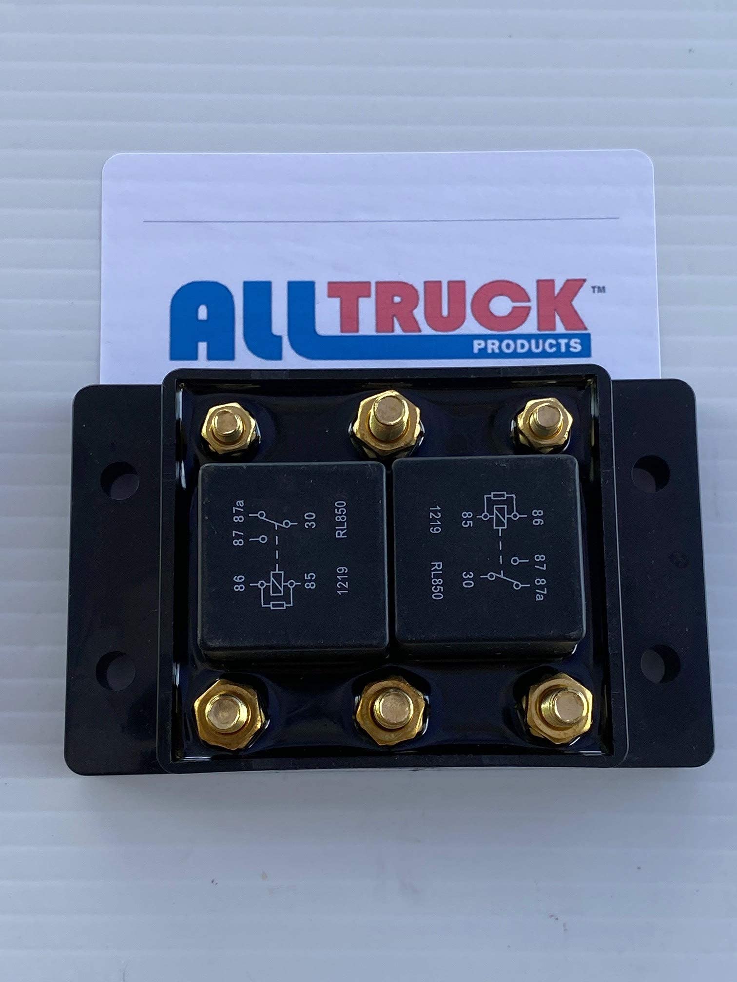 ALL TRUCK PRODUCTS 12VDC Relay Module for Tarp/Winch Snow Plow - 80 Amps, Six Terminal, Forward Reverse
