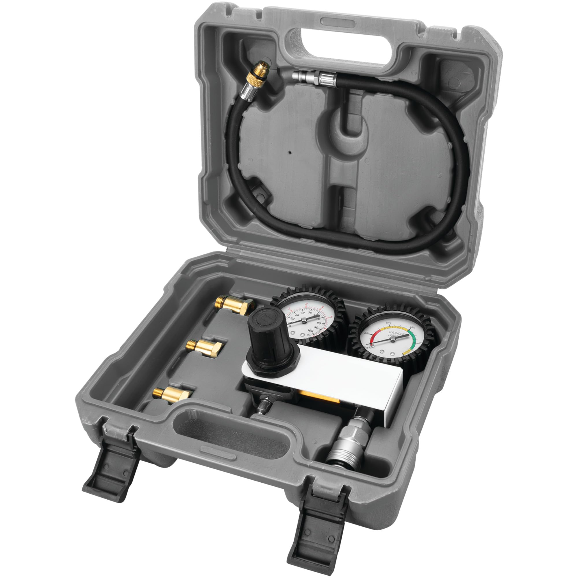 Performance Tool W89749 Cylinder Leak Down Tester Kit - Accurate Diagnosis for Engine Health, Includes Dual Gauges and Quick-Con