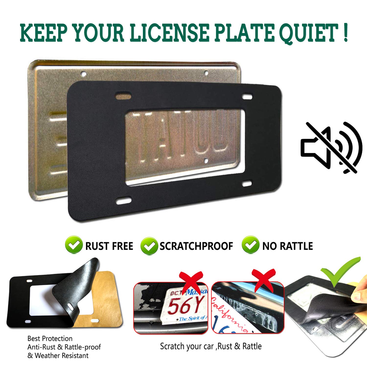 Fbjtdq Police Thin Blue Line License Plate Frame- Patriotic Carbon Fiber Car Tag Holder, American Flag Black Aluminum Bracket Wi