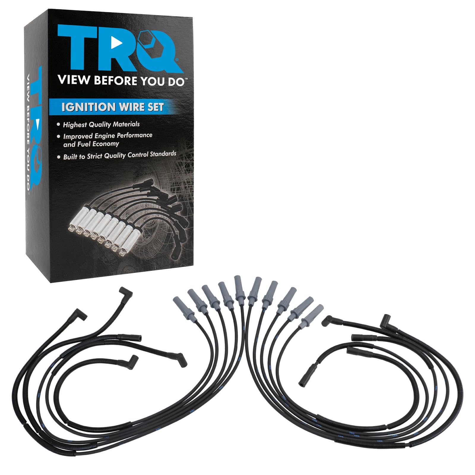 Trq Spark Plug Wire Set Compatible With 2004 Dodge Ram 1500 2003-2010 Viper