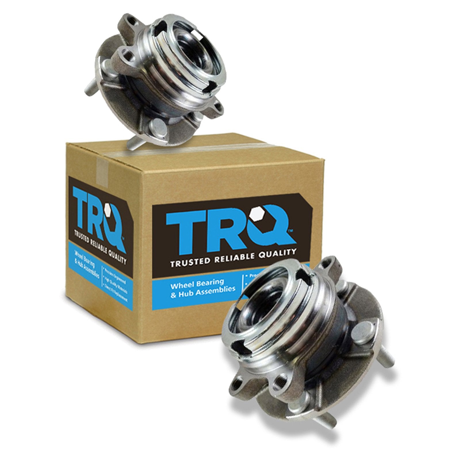 Trq Front Wheel Hub Bearings Assembly Set Compatible With 2013 Infiniti Jx35 2019-2021 Qx50 2014-2020 Qx60 2007-2018 Nissan Alti